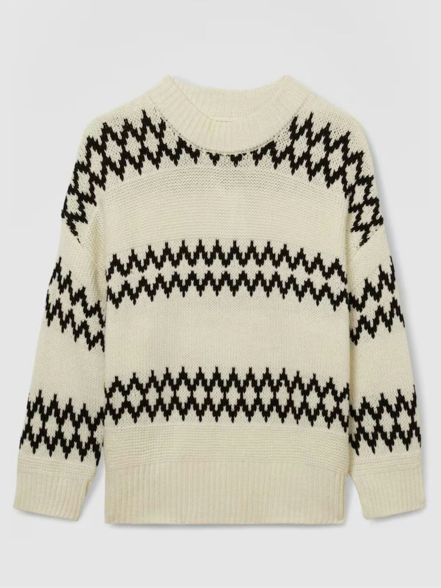 Ivy Wool-Blend Fairisle Pattern Jumper