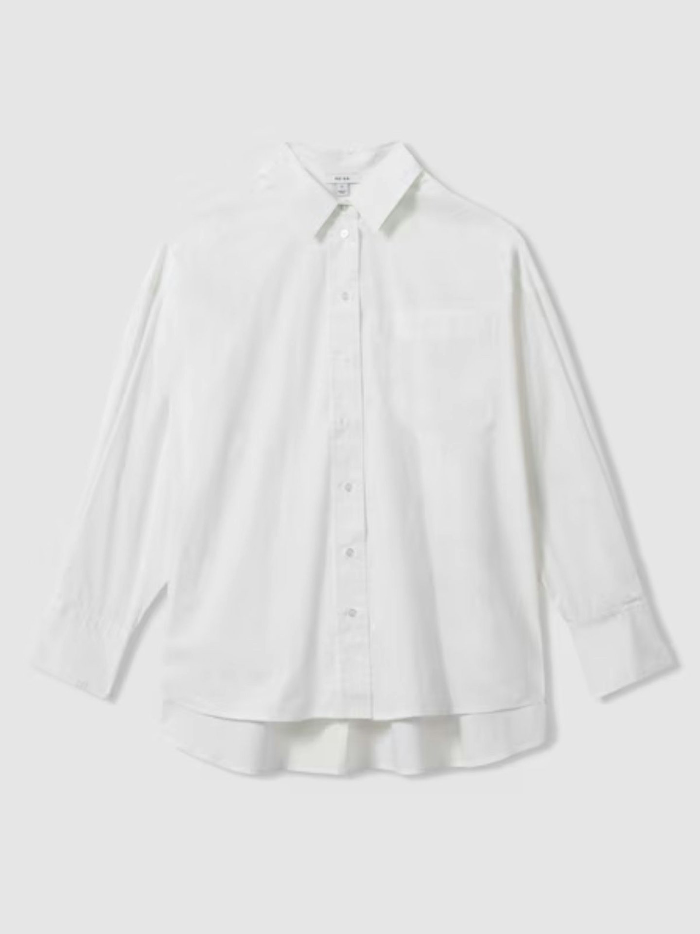 Edie Oversized Cotton Button-Through Shirt