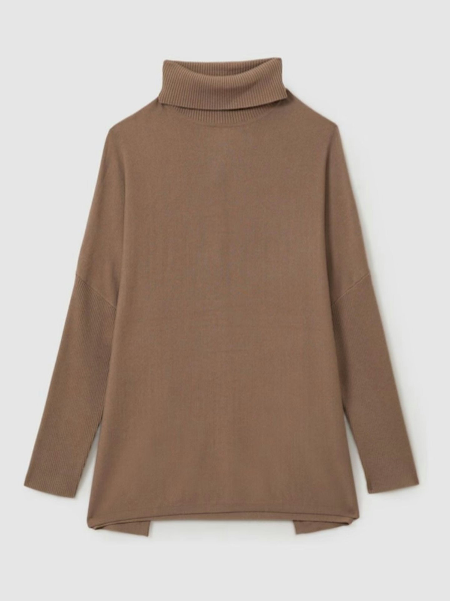 Sophia Drop-Shoulder Roll Neck Jumper