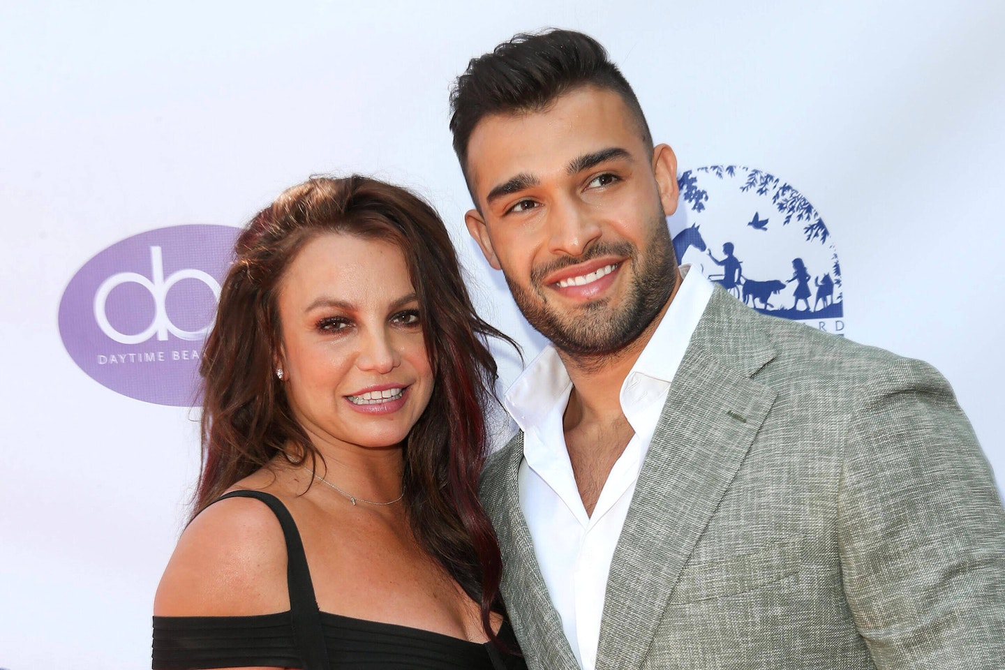 Sam Asghari and Britney Spears at the Daytime Beauty Awards in 2019