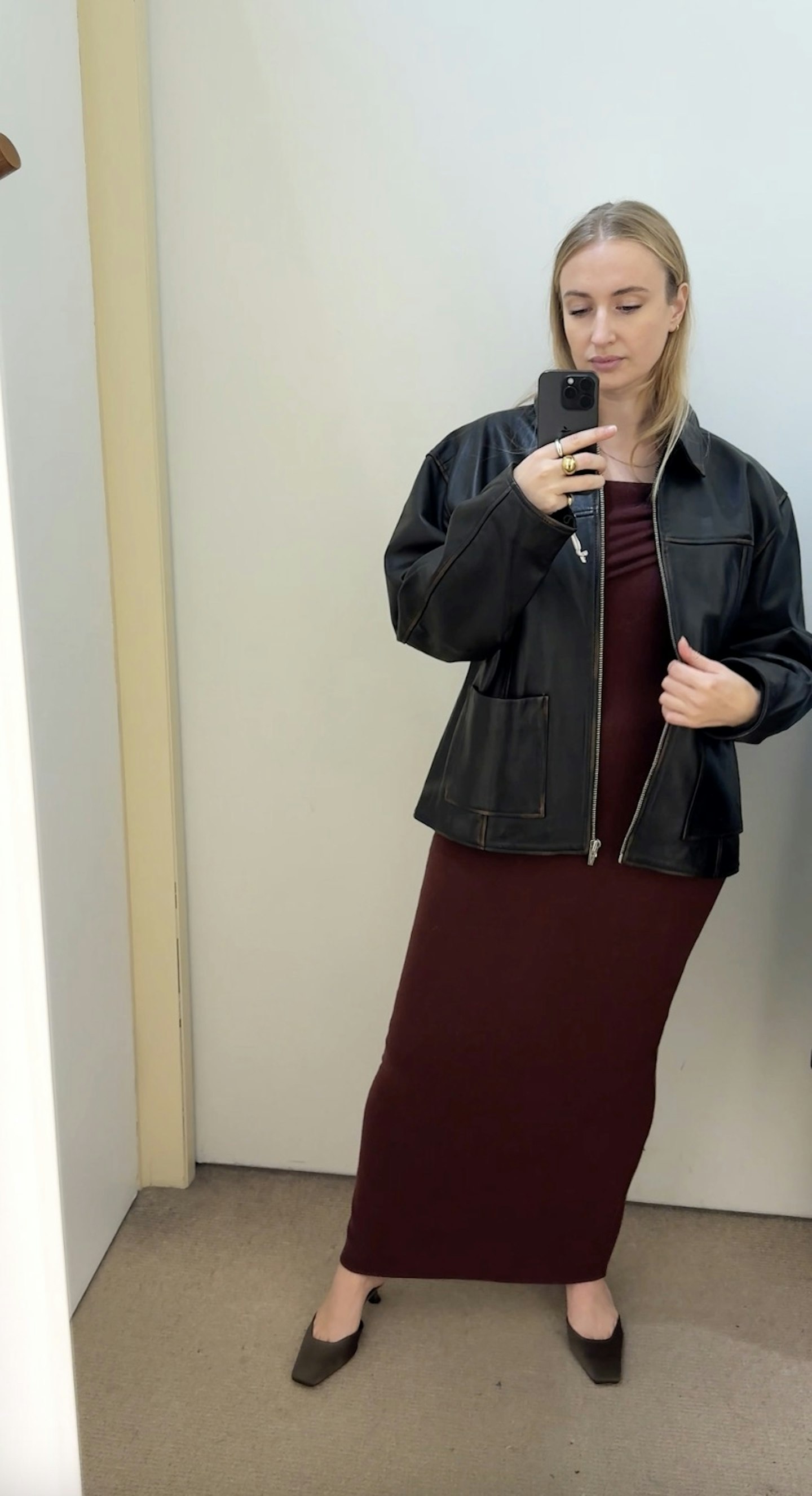 reformation leather jacket