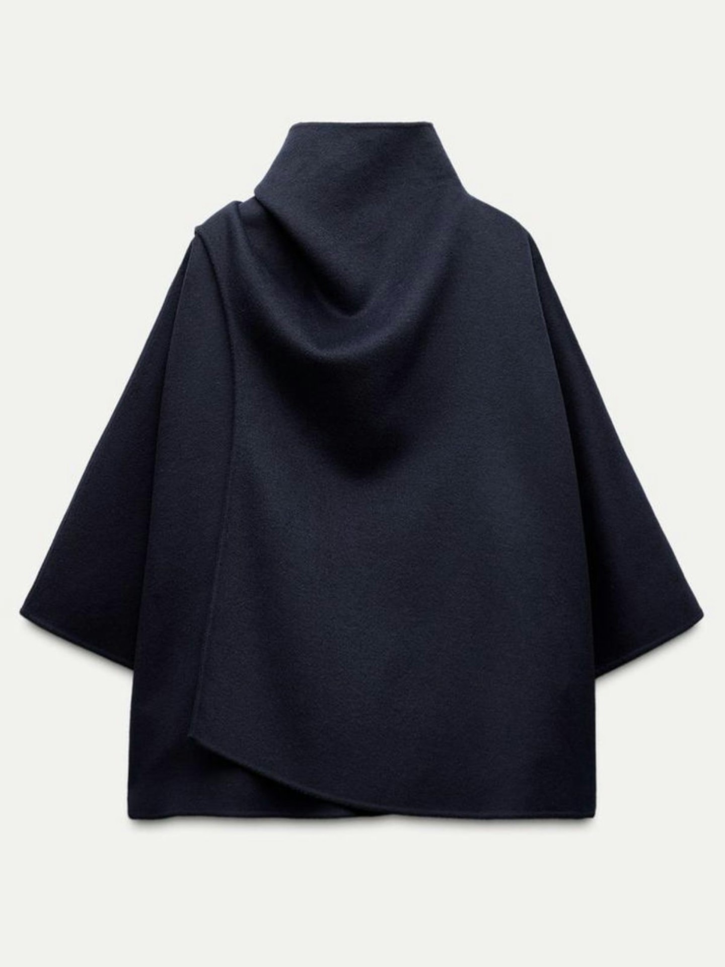 Zara, ZW Collection Wool Cape With Scarf