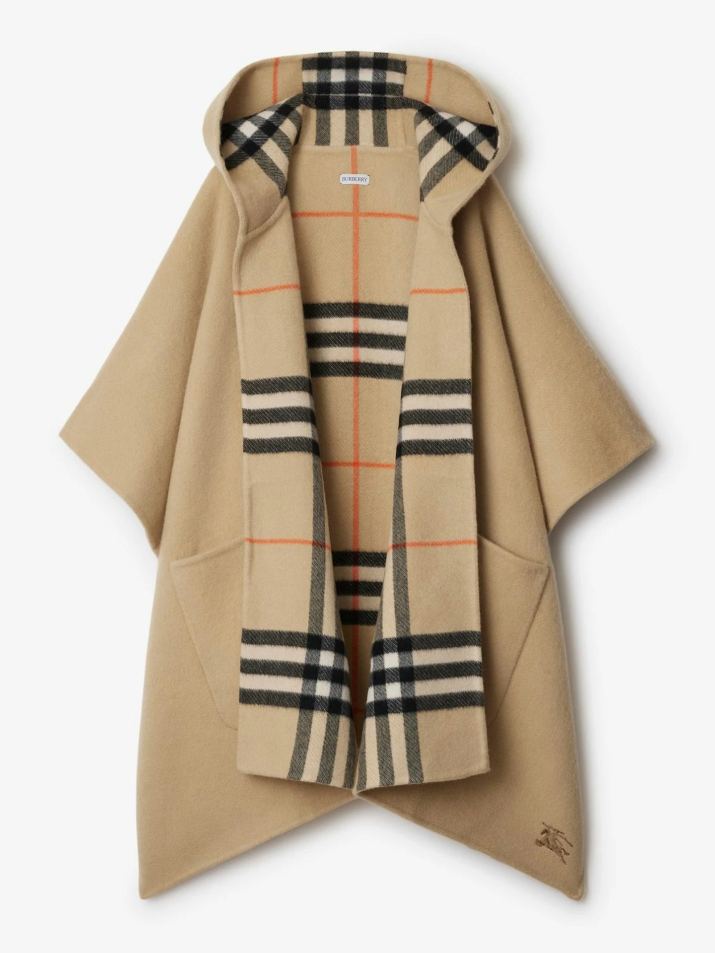 Burberry, Reversible Check Cashmere Cape