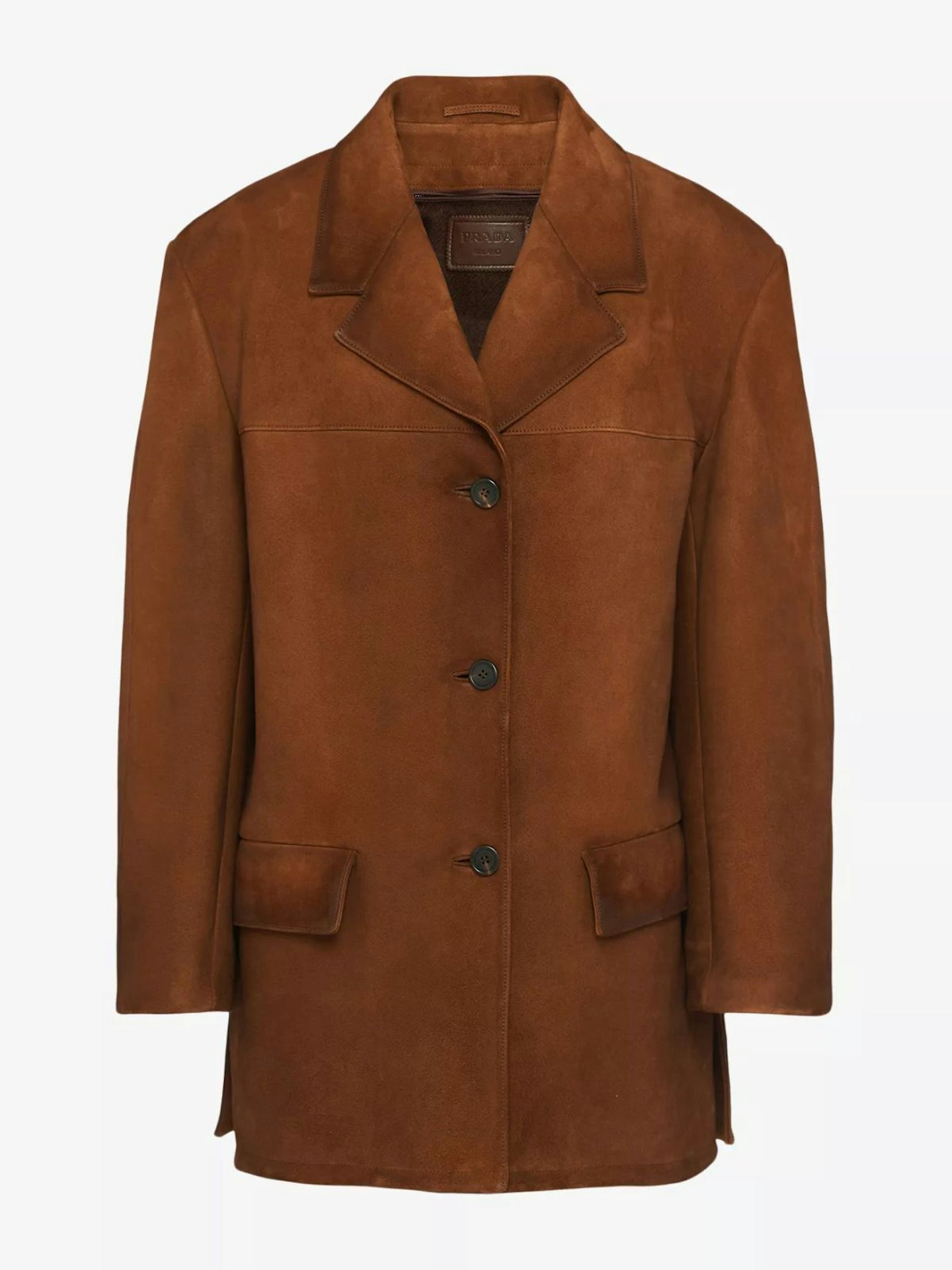 Prada, Single-Breasted Suede Jacket