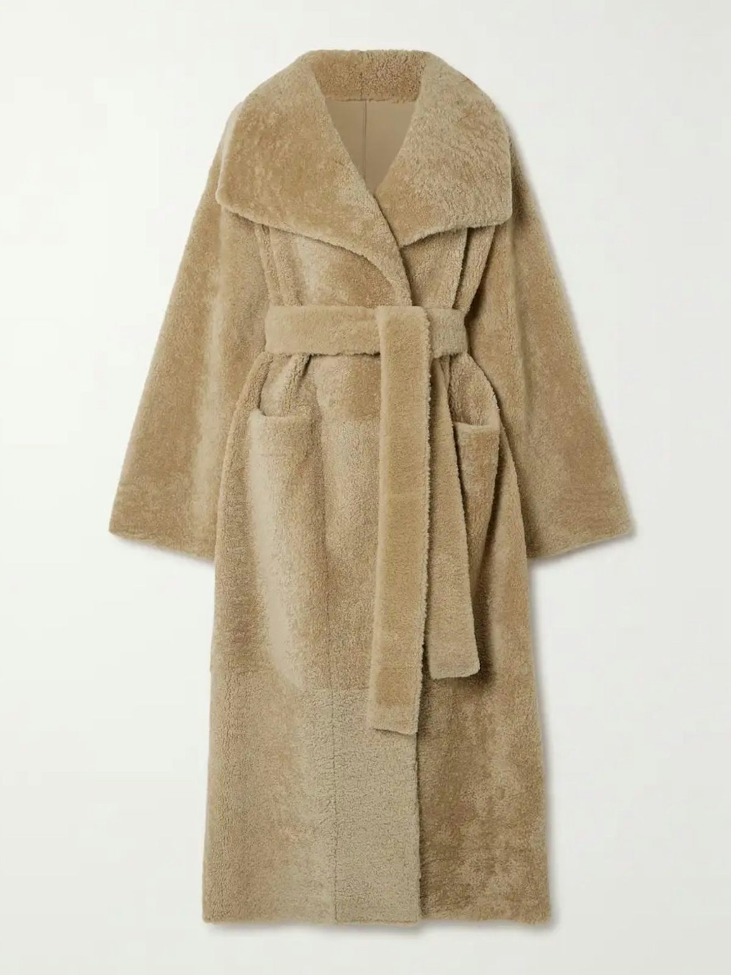 Toteme, Belted Shearling Coat