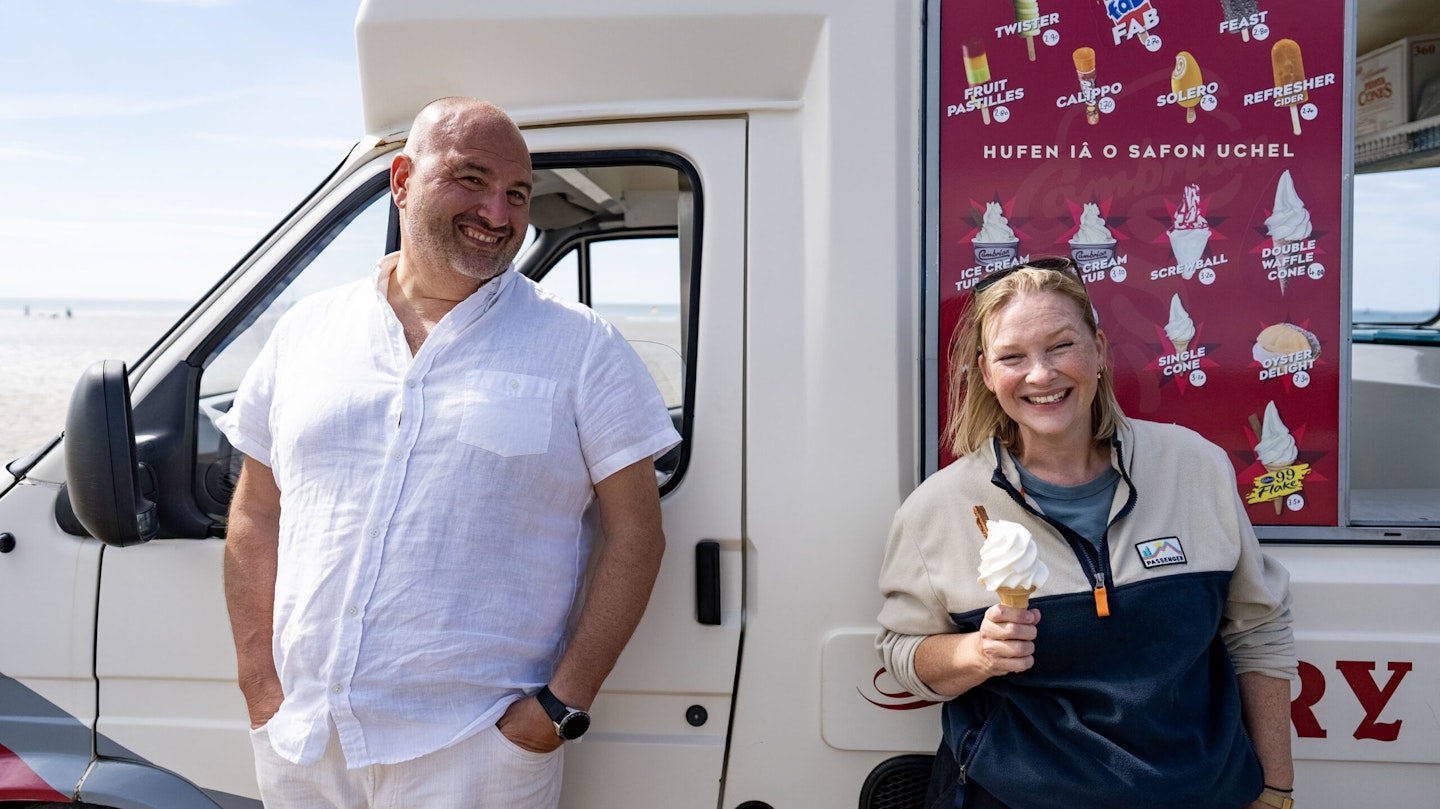 Wynne Evans and co-star Joanna Page on their show Wynne and Joanna: All At Sea