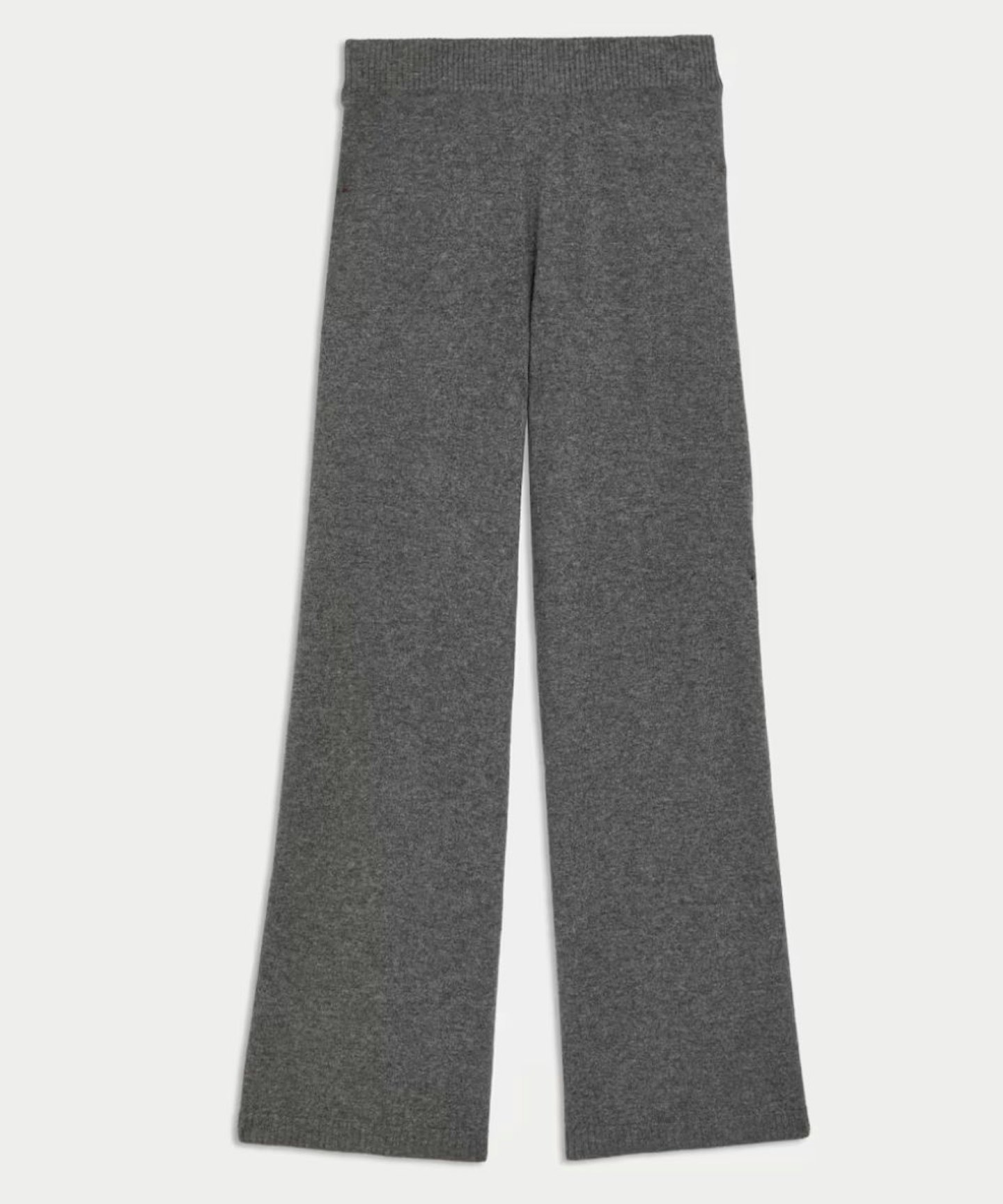 Pure Cashmere Wide Leg Trousers, in Grey