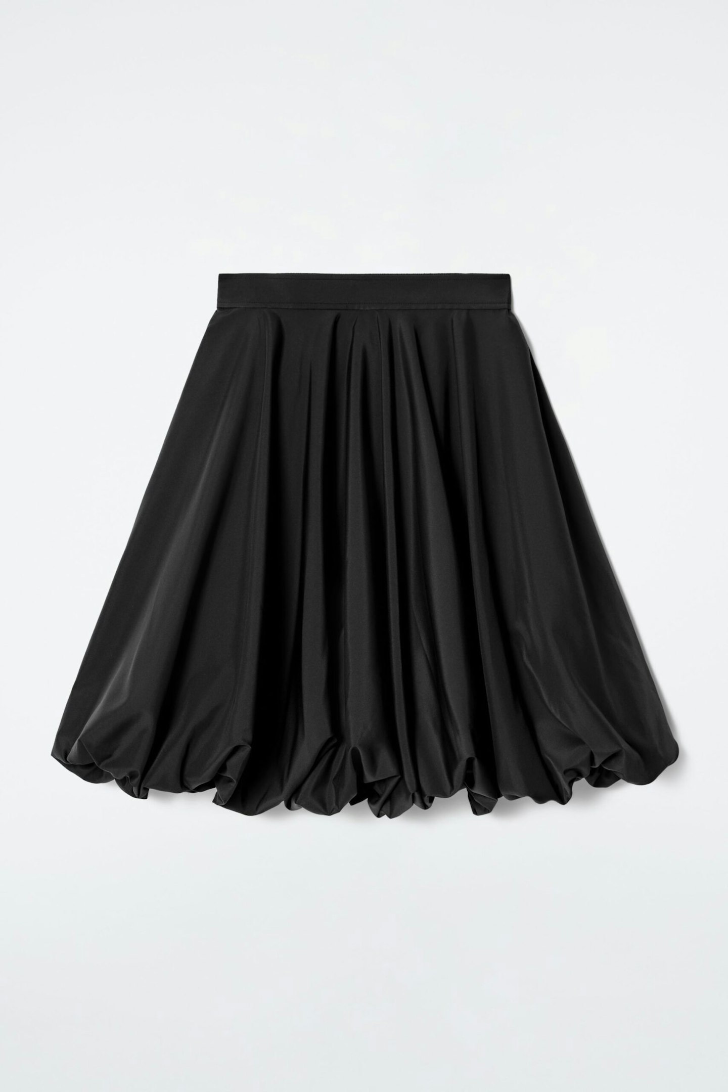 Bubble-Hem Mini Skirt