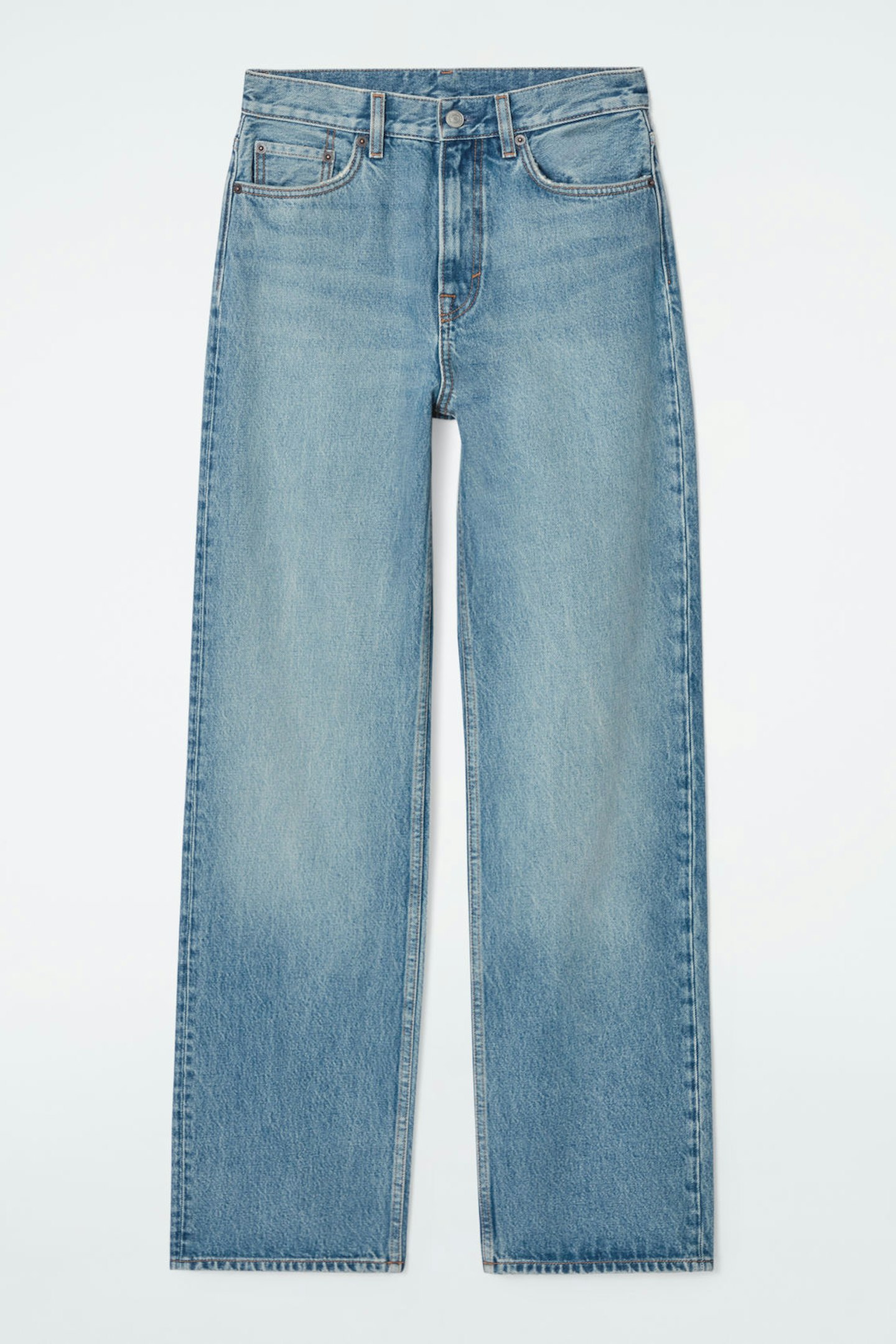 Column Straight-Leg Jeans