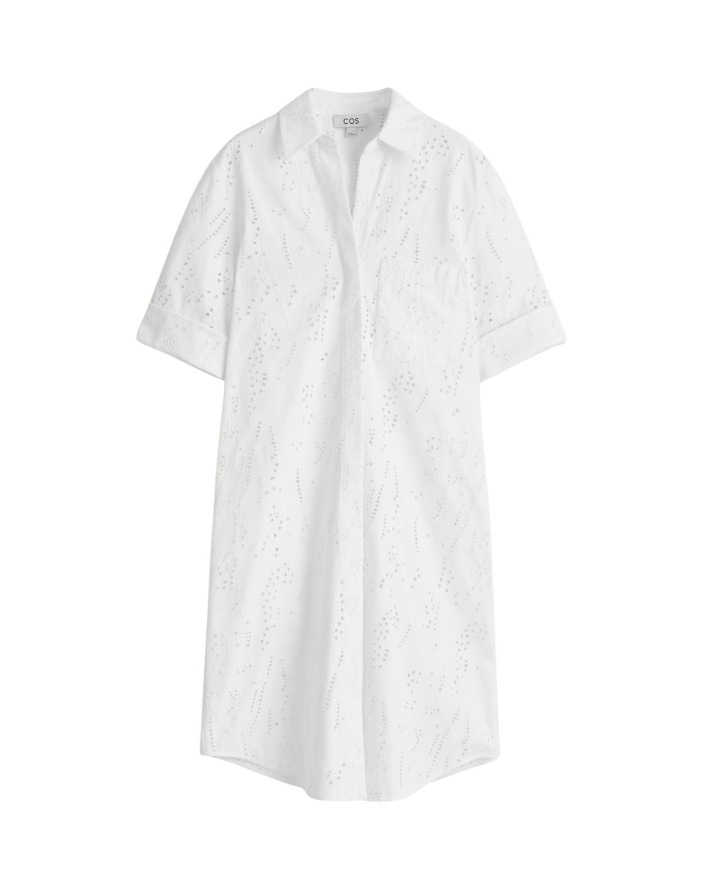 Broderie Anglaise Shirt Dress