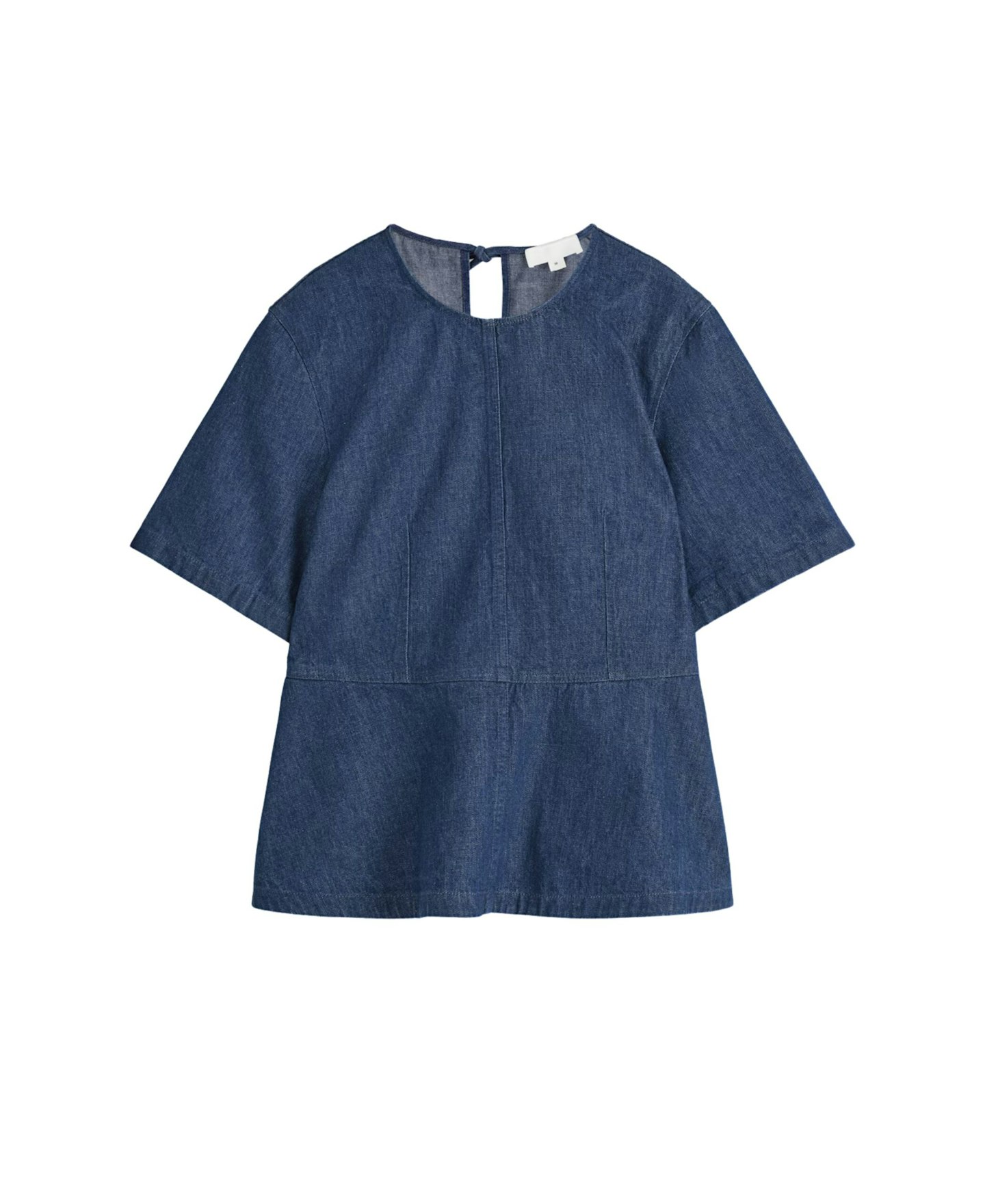 Denim Poplin Top