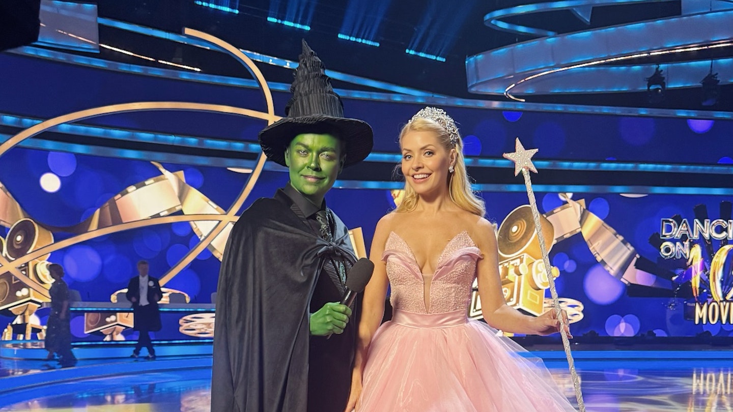holly willoughby dancing on ice blue dress Holly Willoughby looks incredible for Dancing on Ice final in sequin dress after ITV bosses 'beg for return' next year