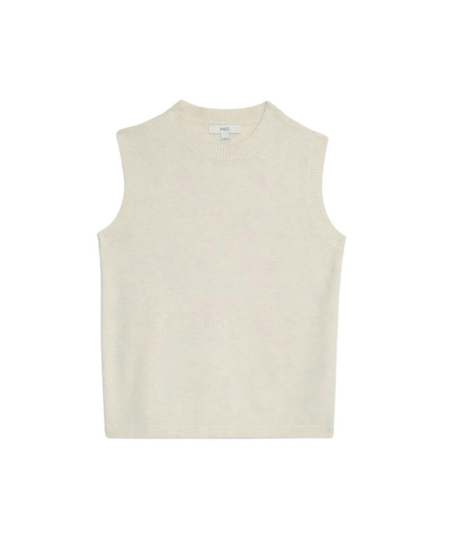 M&S, Air-Yarn Crew Neck Knitted Vest