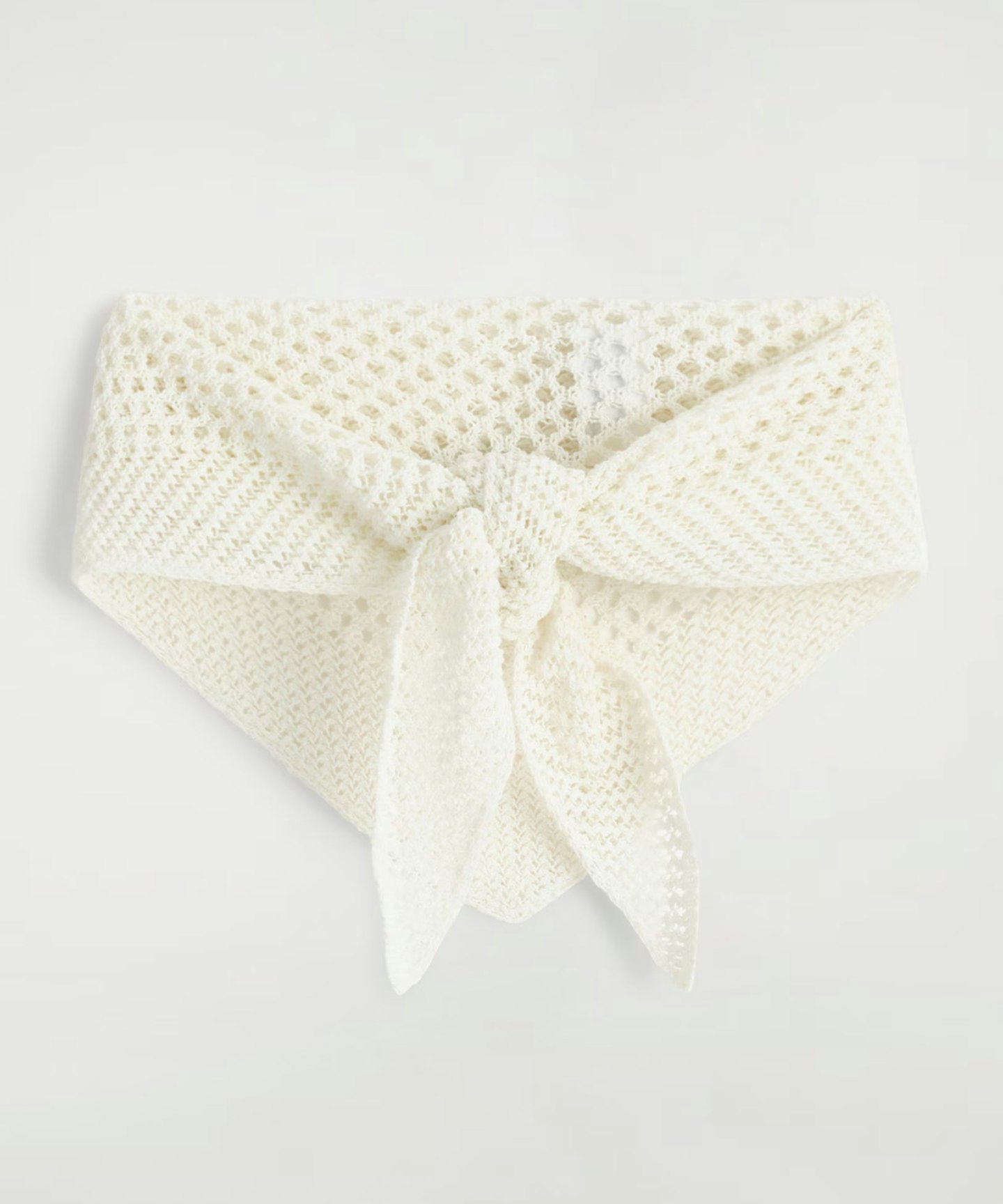 Pointelle Knit Scarf