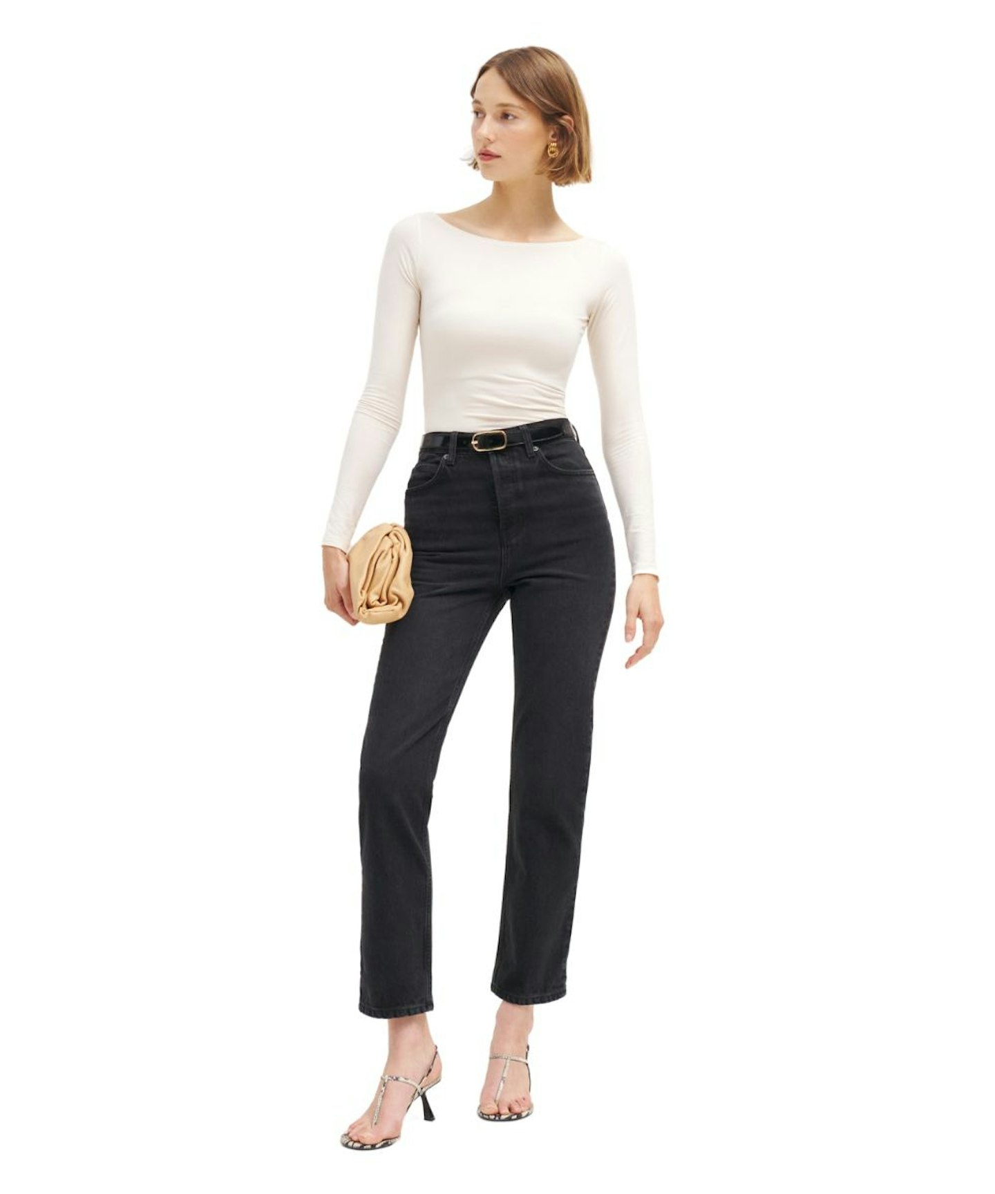 Cynthia High Rise Straight Jeans, Vana