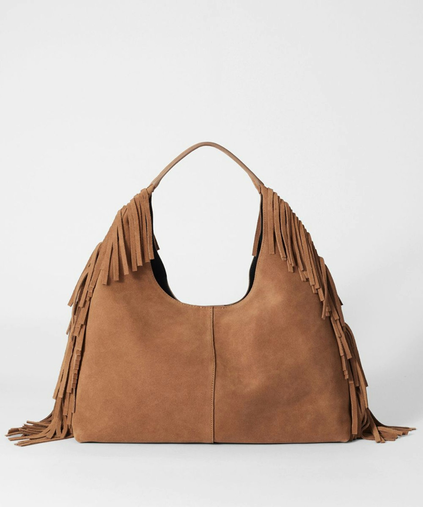 Fringed Suede Tote