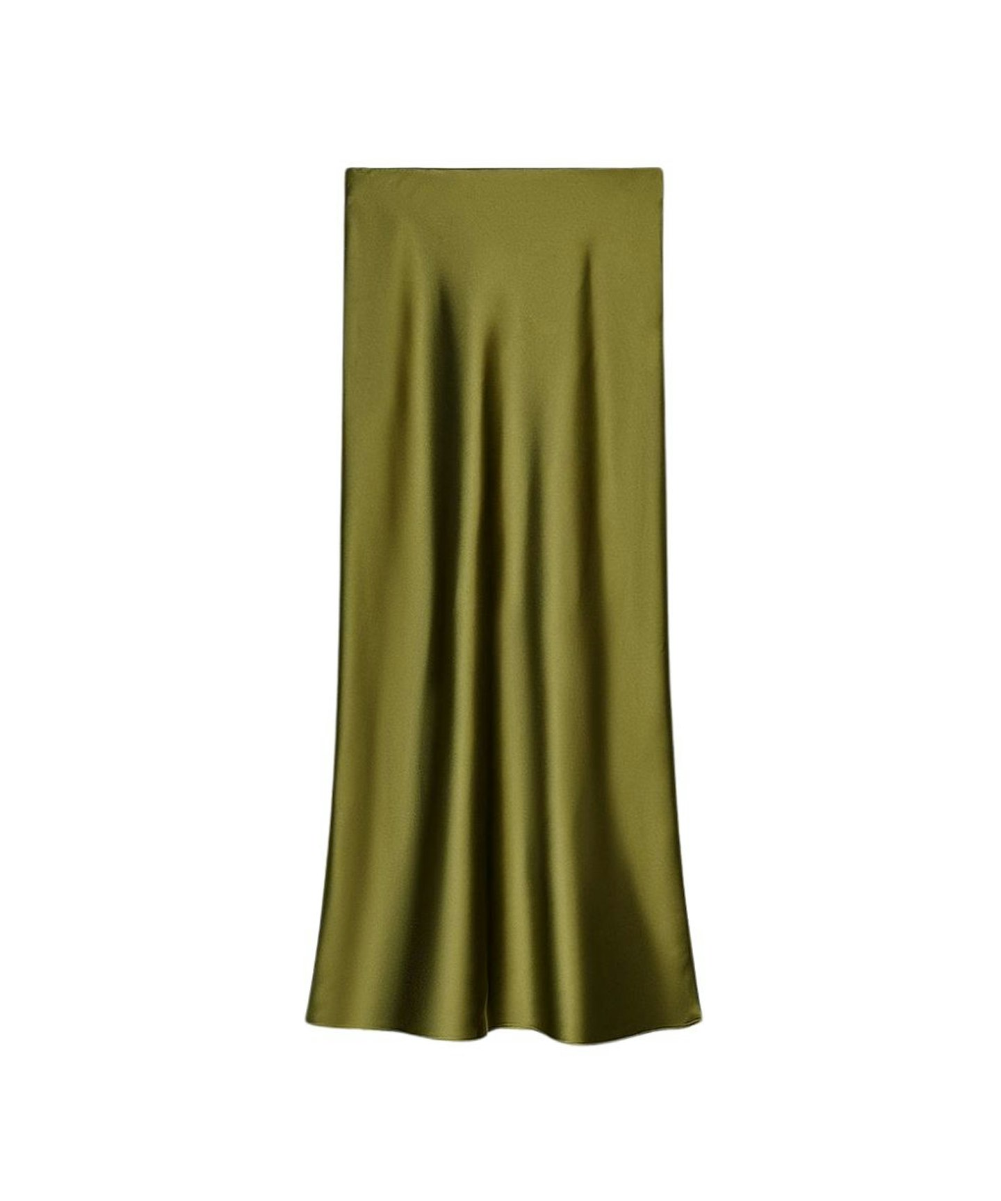 Zara, Satin Midi Skirt