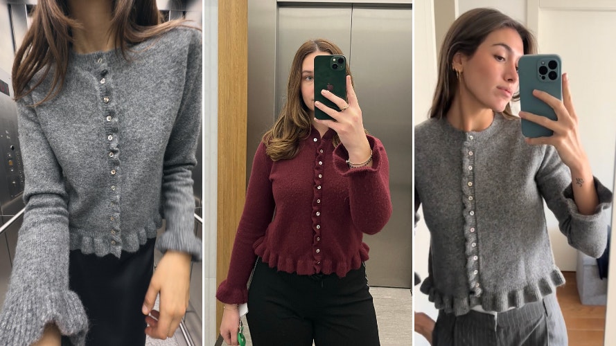 Is Zara's Ruffled Knit Cardigan Its Next Suede Jacket?