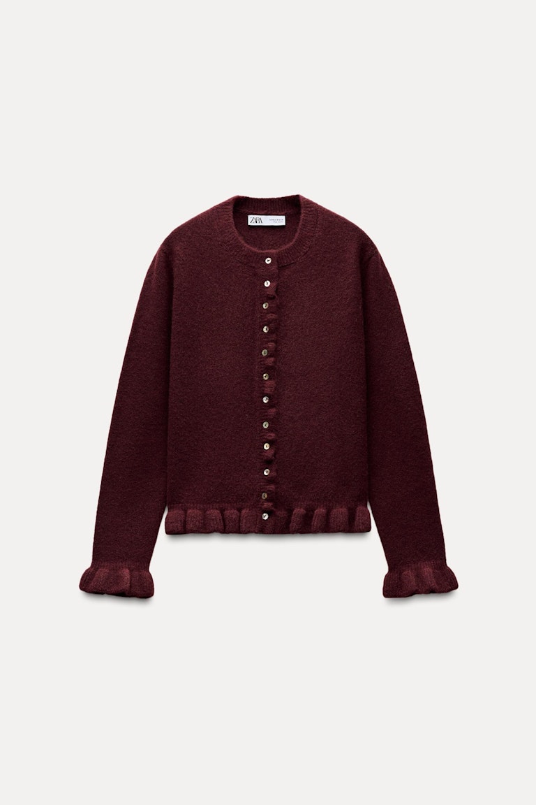 Is Zara's Ruffled Knit Cardigan Its Next Suede Jacket?