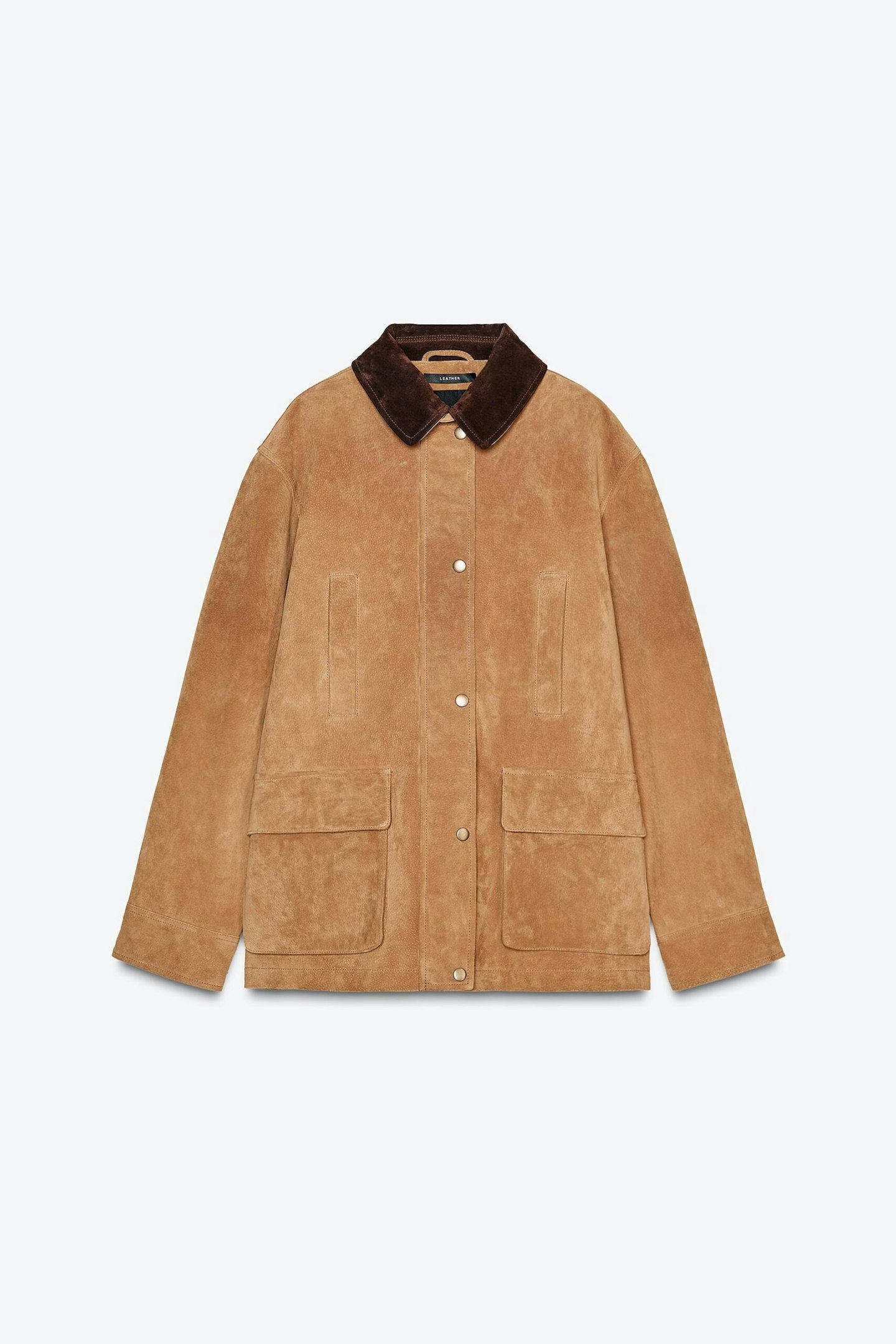 zara suede pleat jacket