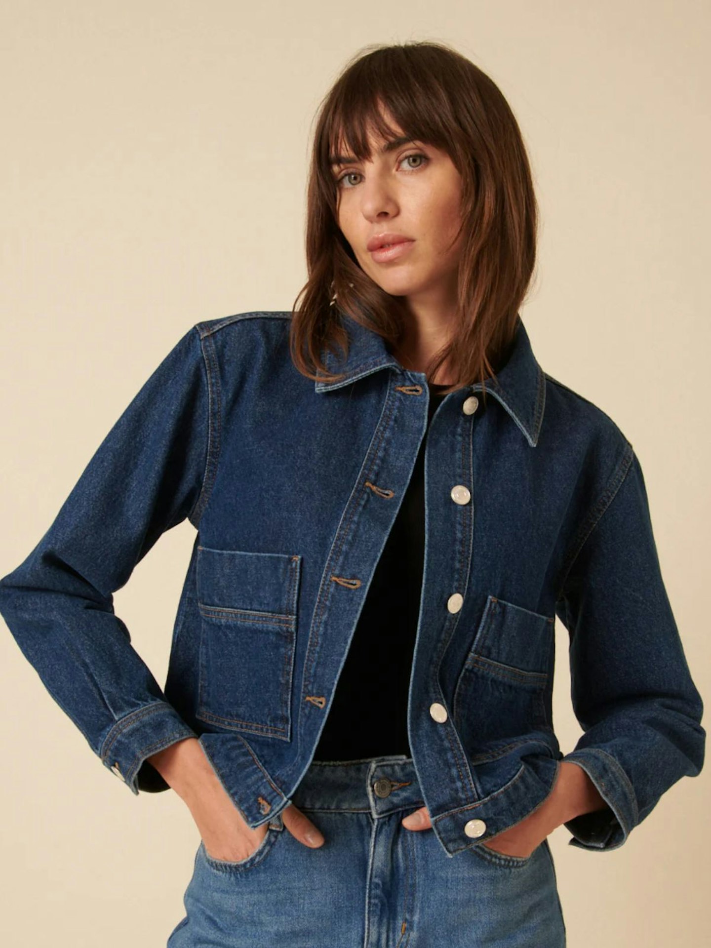 Nobody's Child, Blue Boxy Denim Jacket