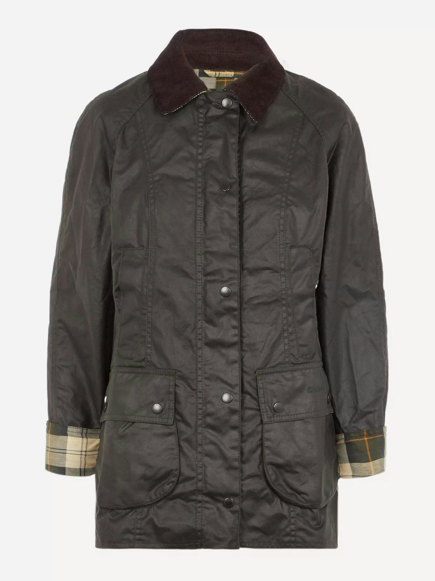 Barbour, Beadnell Wax Jacket In Sage