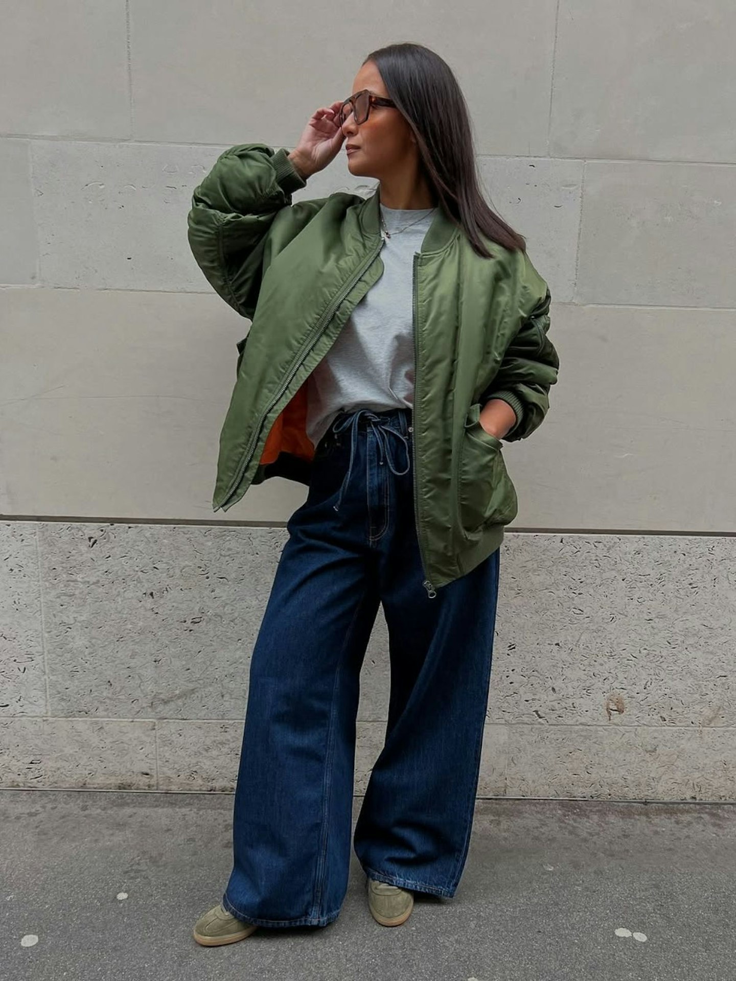 COS Drawstring Denim Trousers