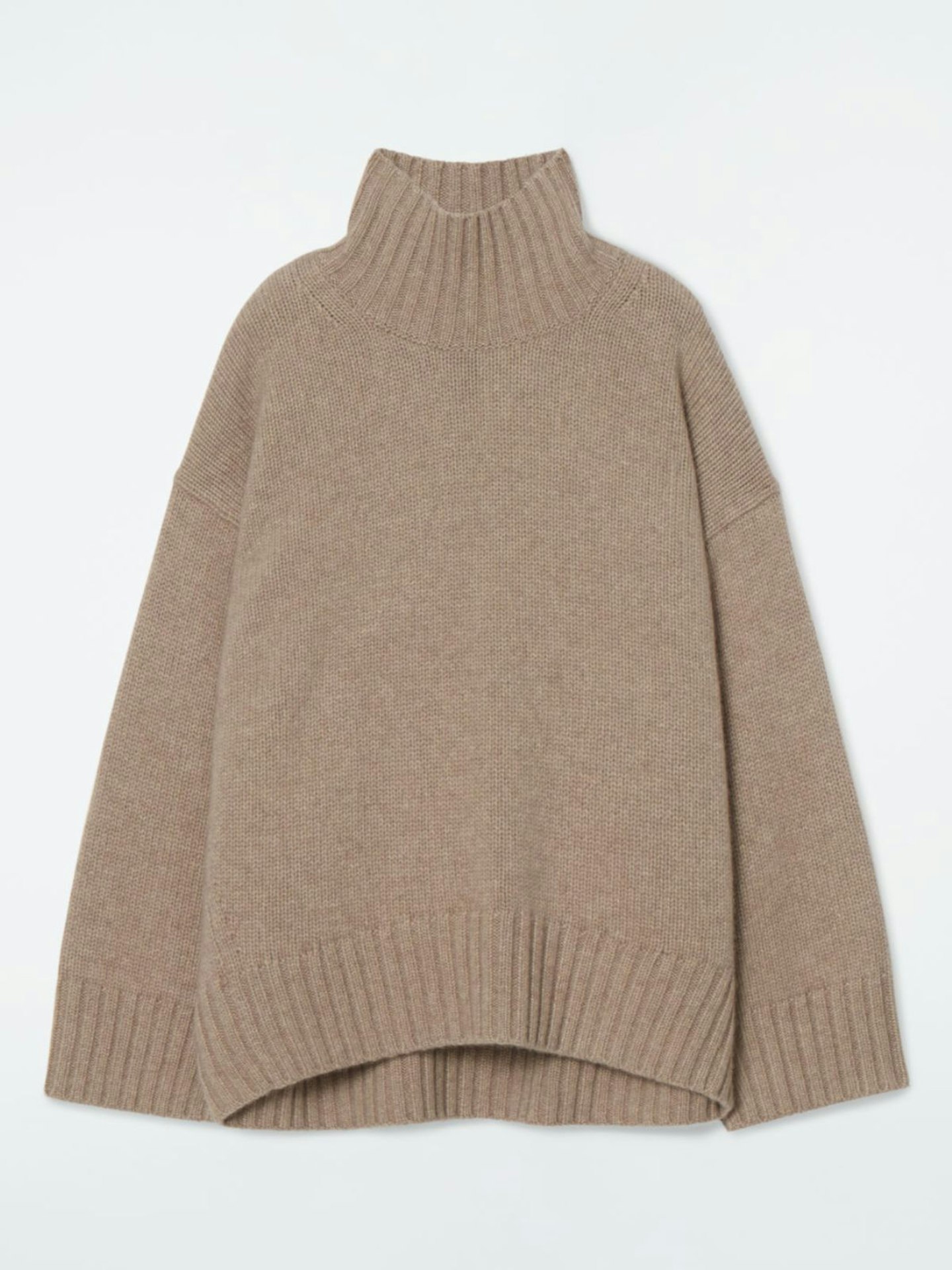 COS, Chunky Pure Cashmere Turtleneck Jumper