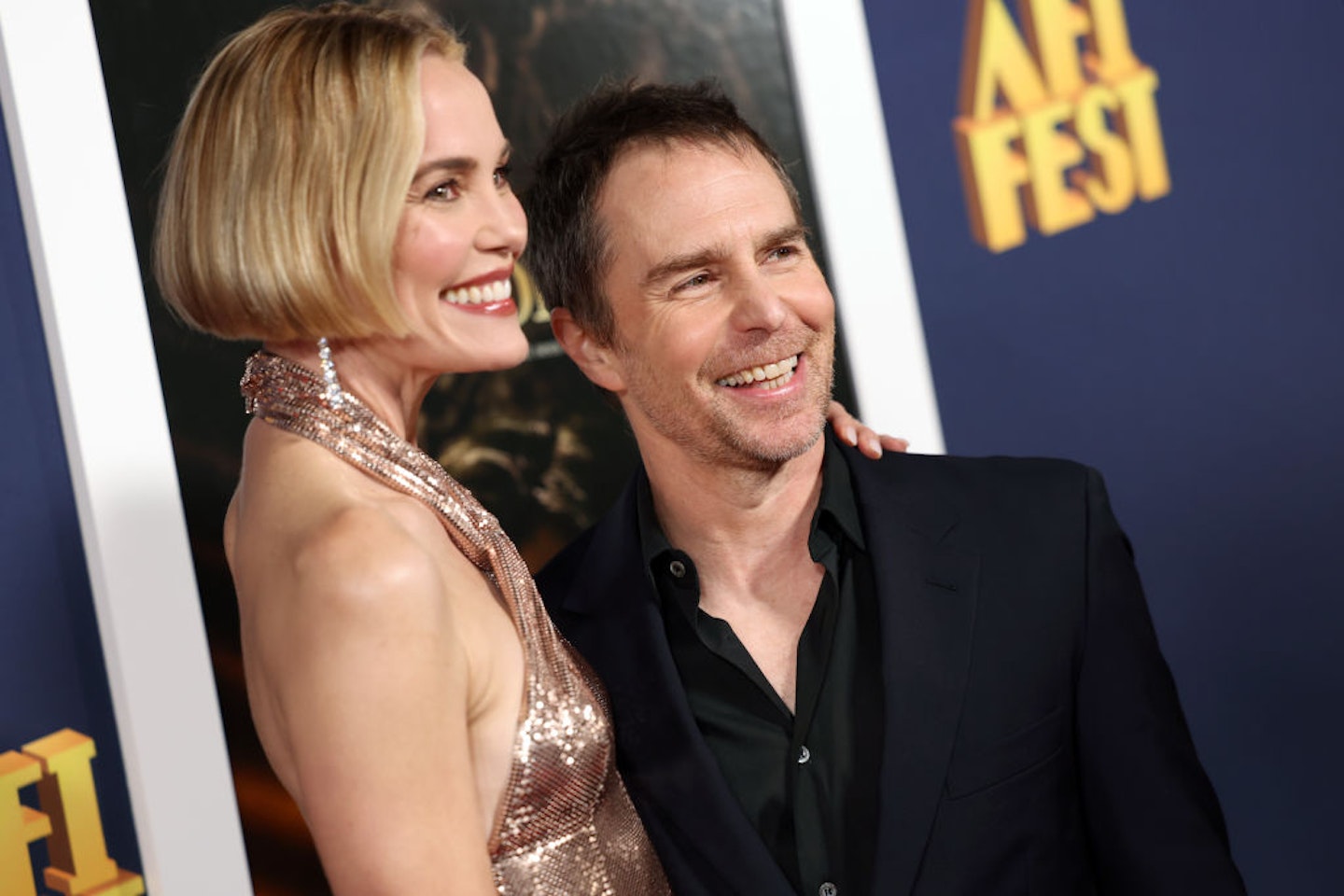 Leslie Bibb and Sam Rockwell