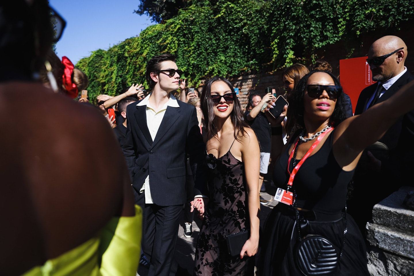 Olivia Rodrigo and boyfriend Louis Partridge at Venice International Film Festival in August 2024