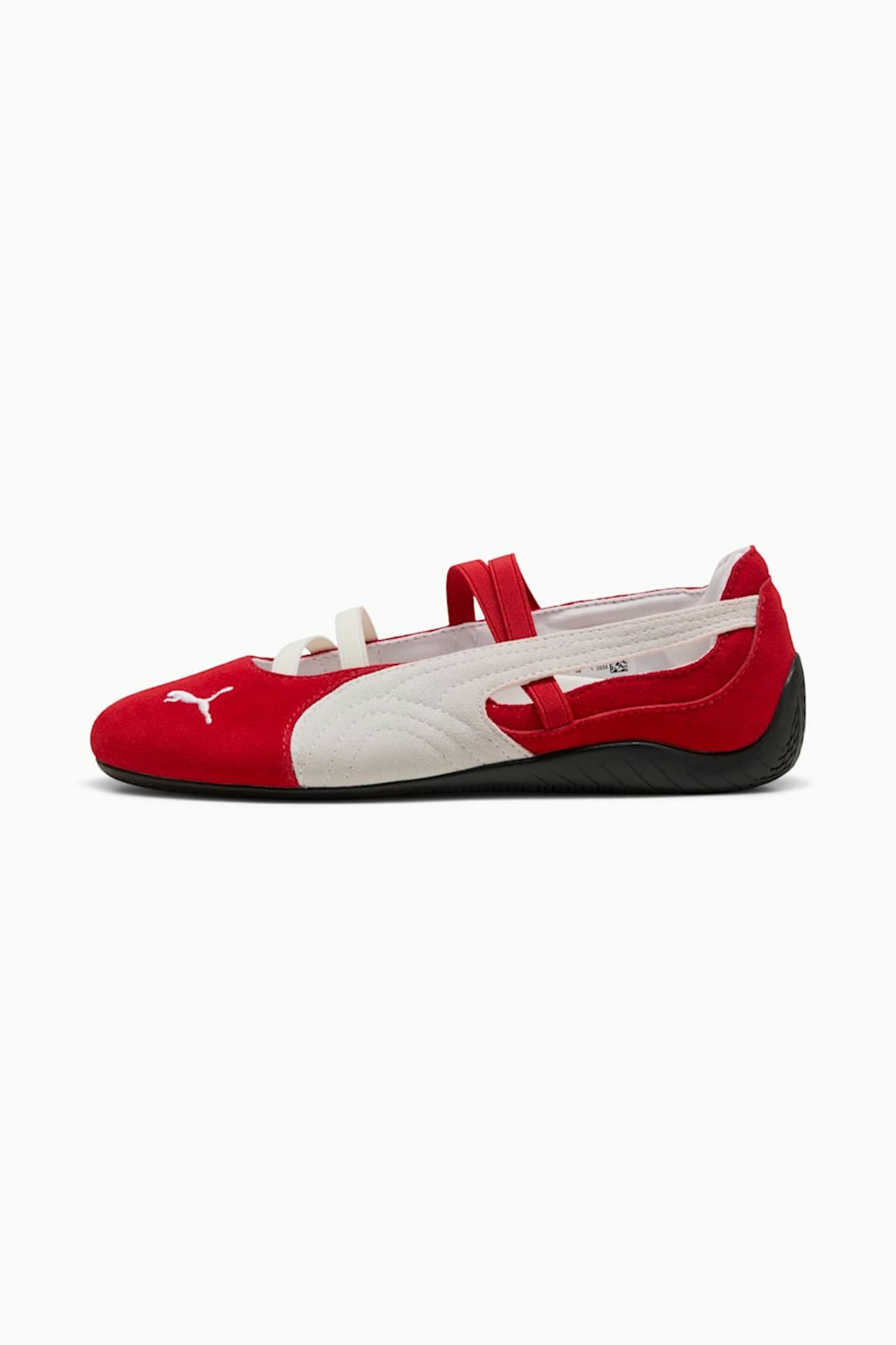 Speedcat Suede Ballet Flats in Red