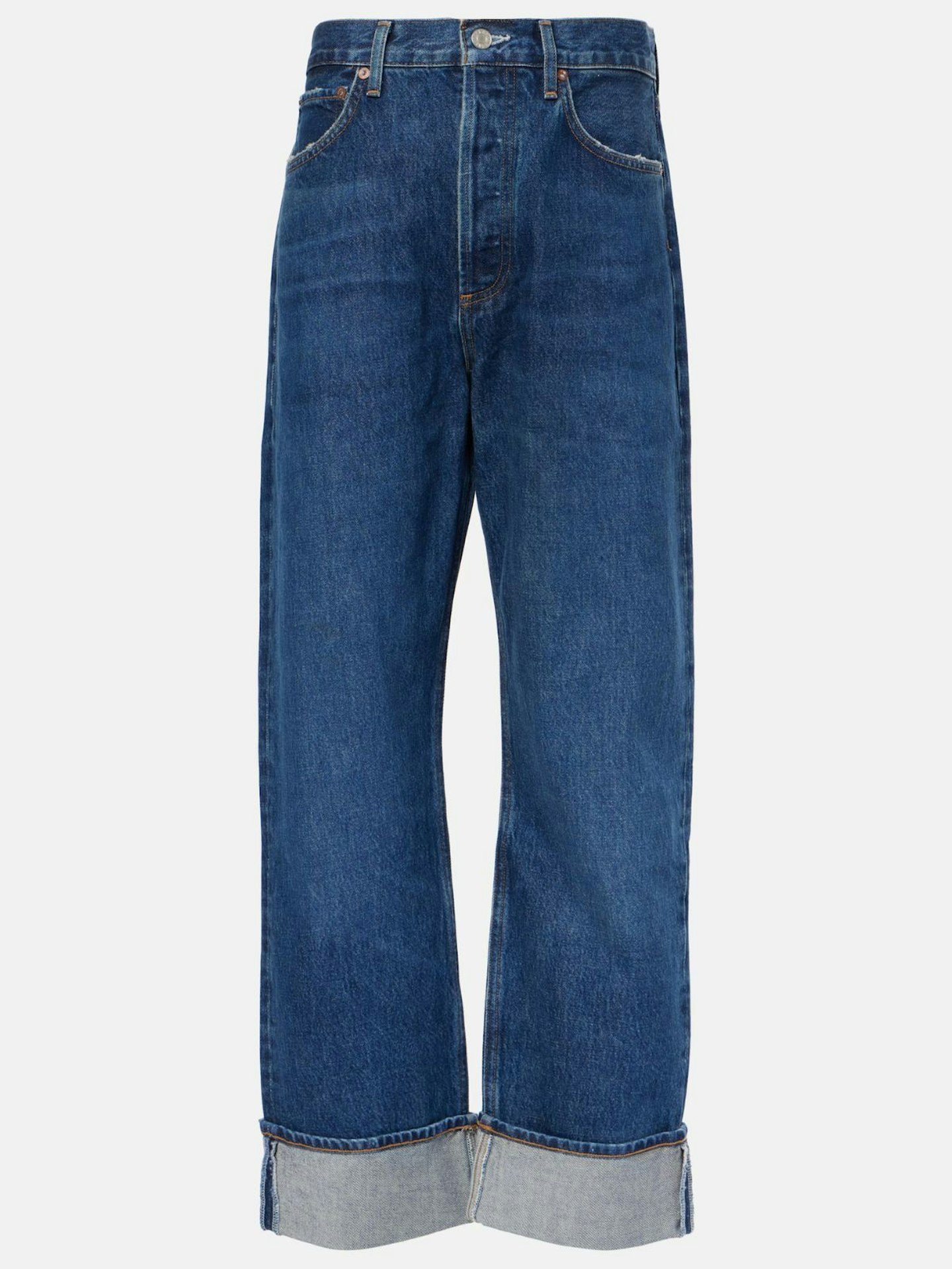 Agolde, Fran Mid-Rise Straight Jeans