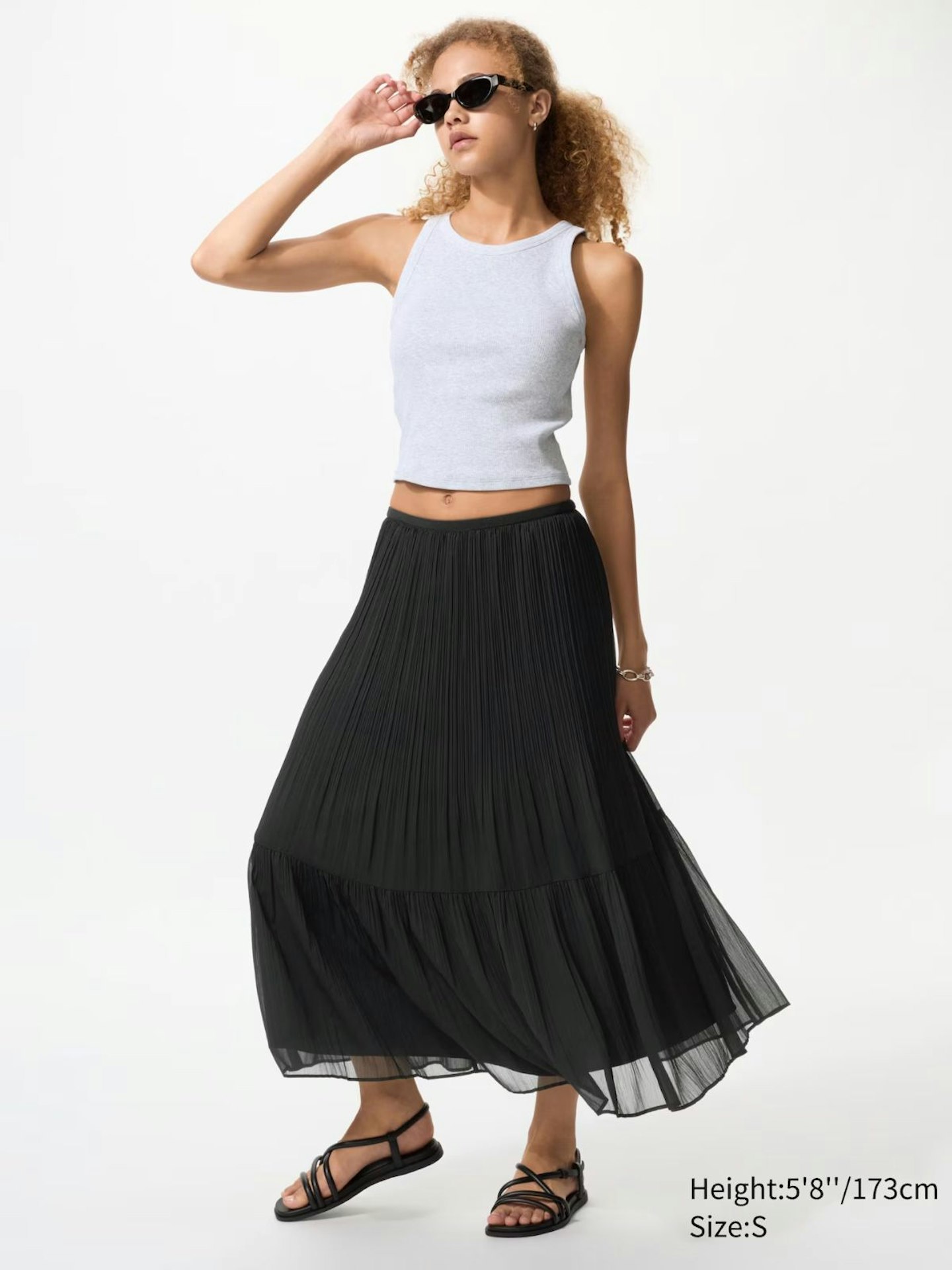 Chiffon Tiered Skirt