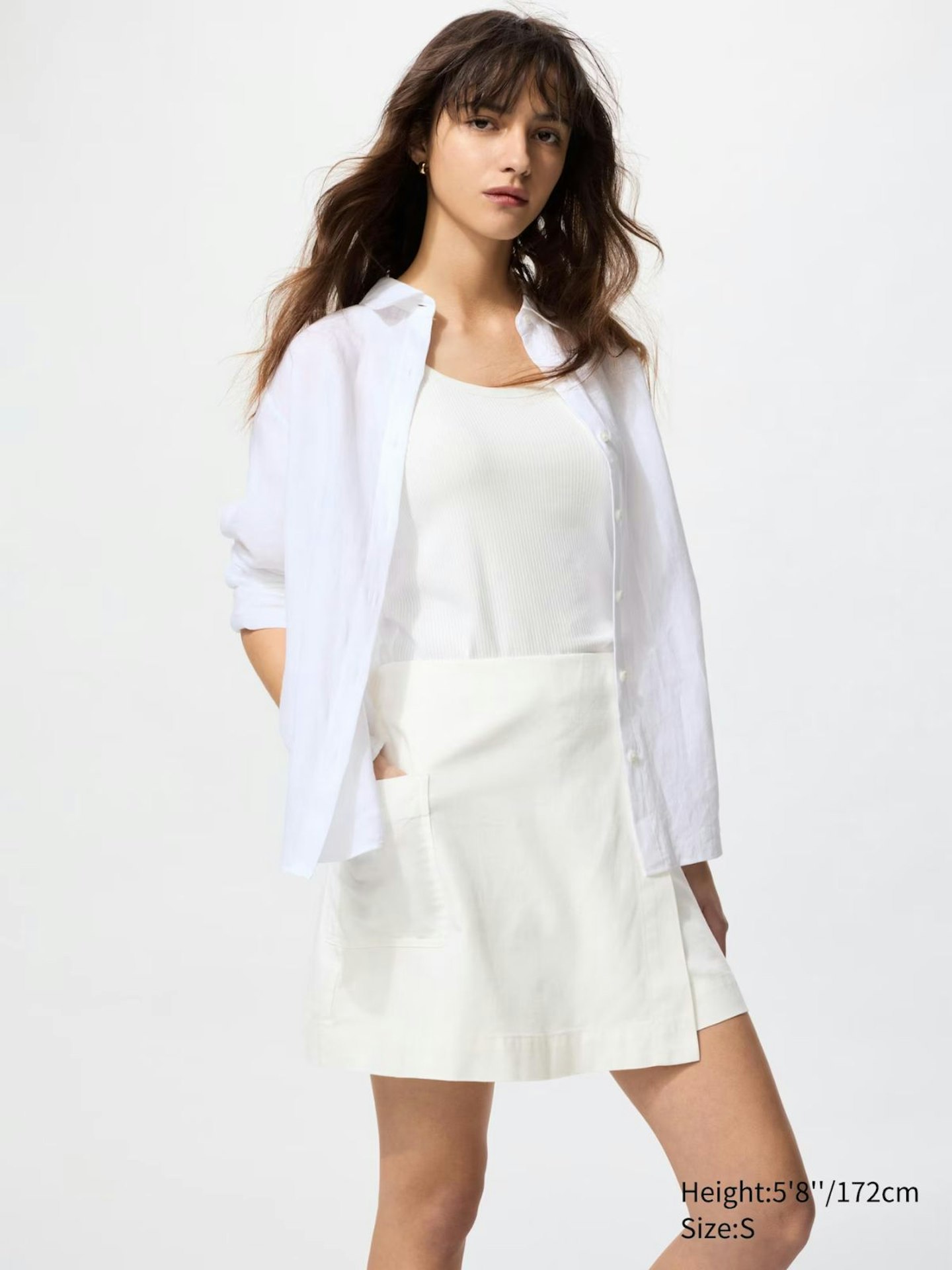 Linen Blend Skort