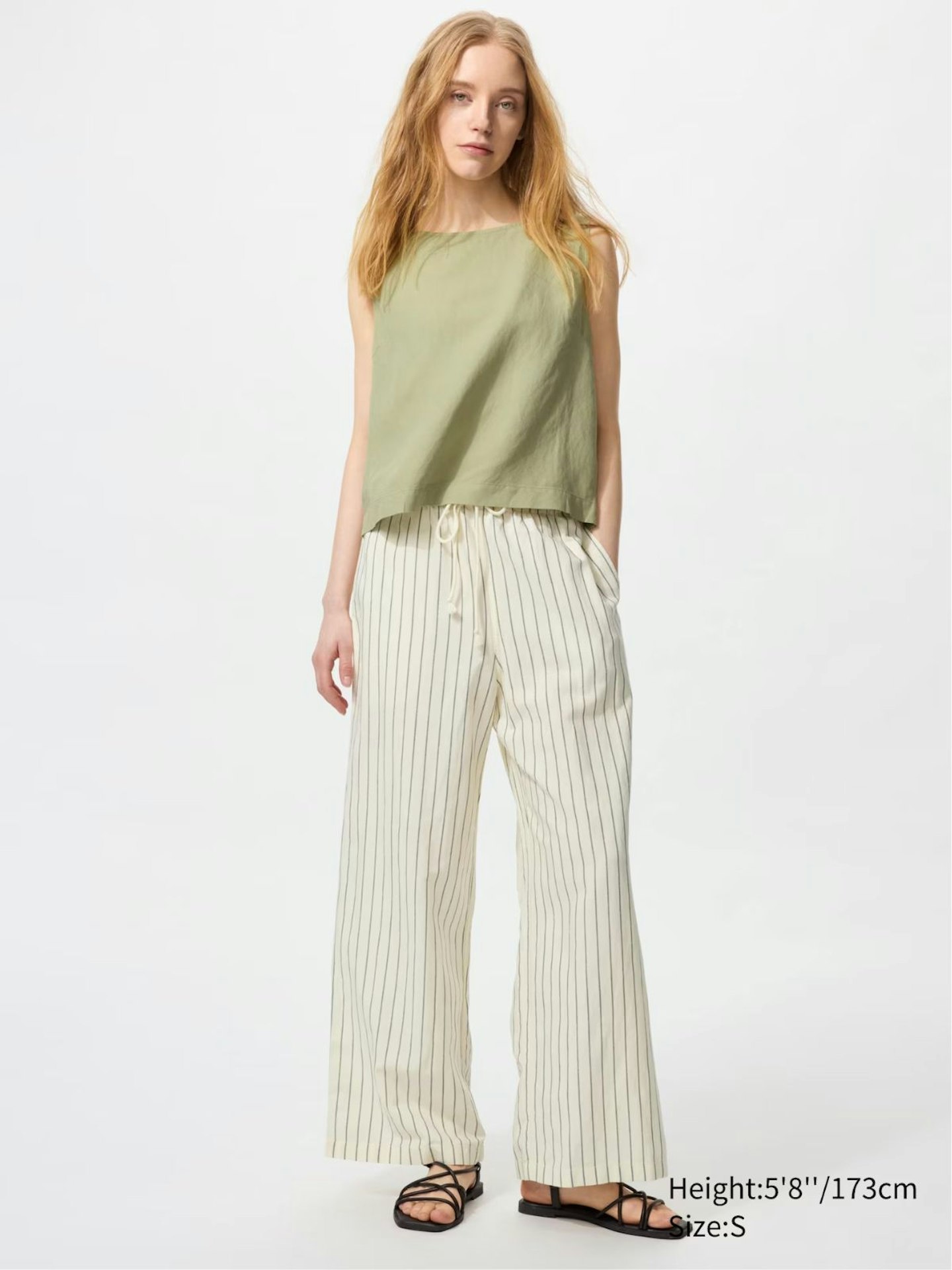 Linen Blend Easy Trousers