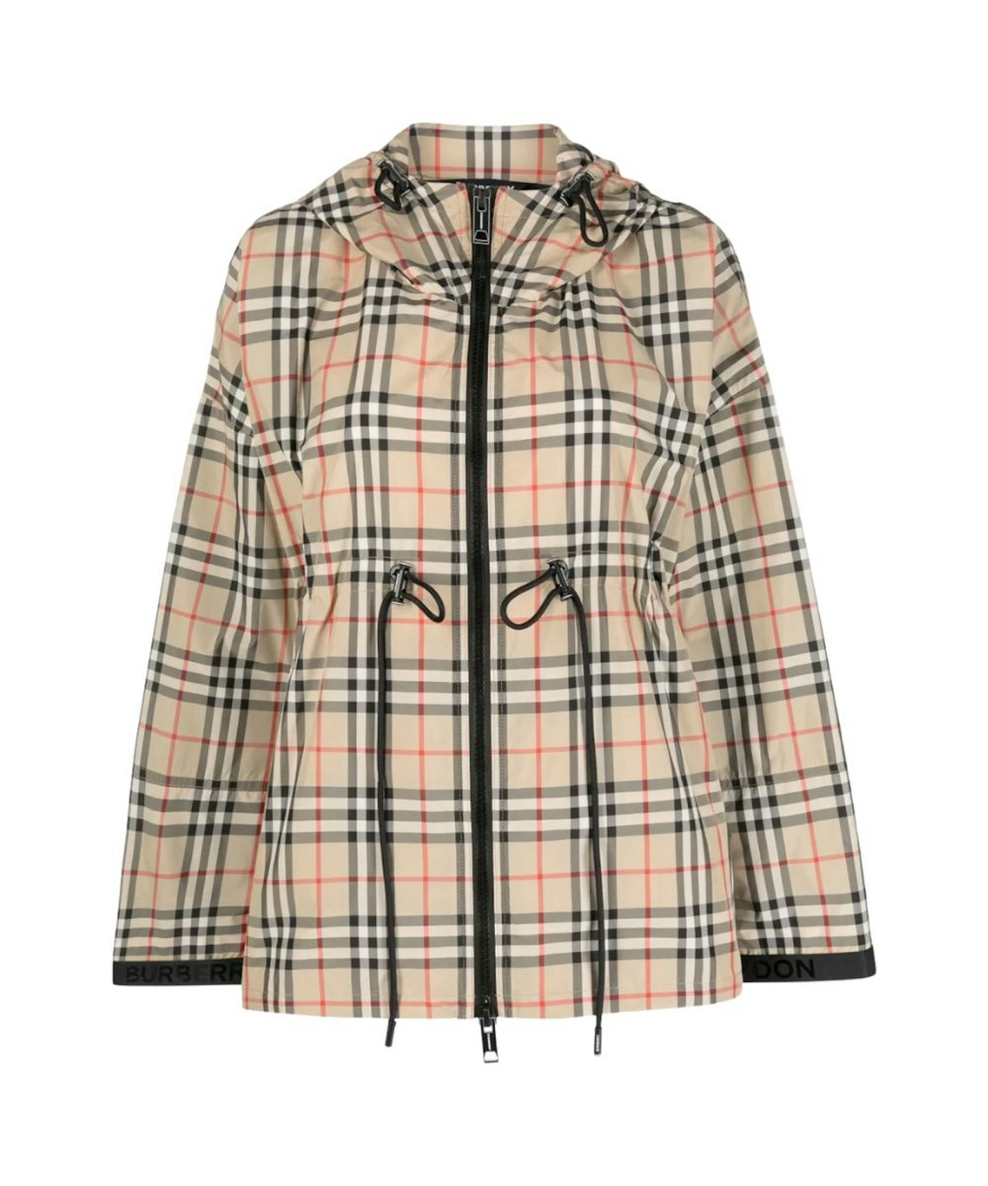 Burberry, Plaid-Check Hooded Jacket