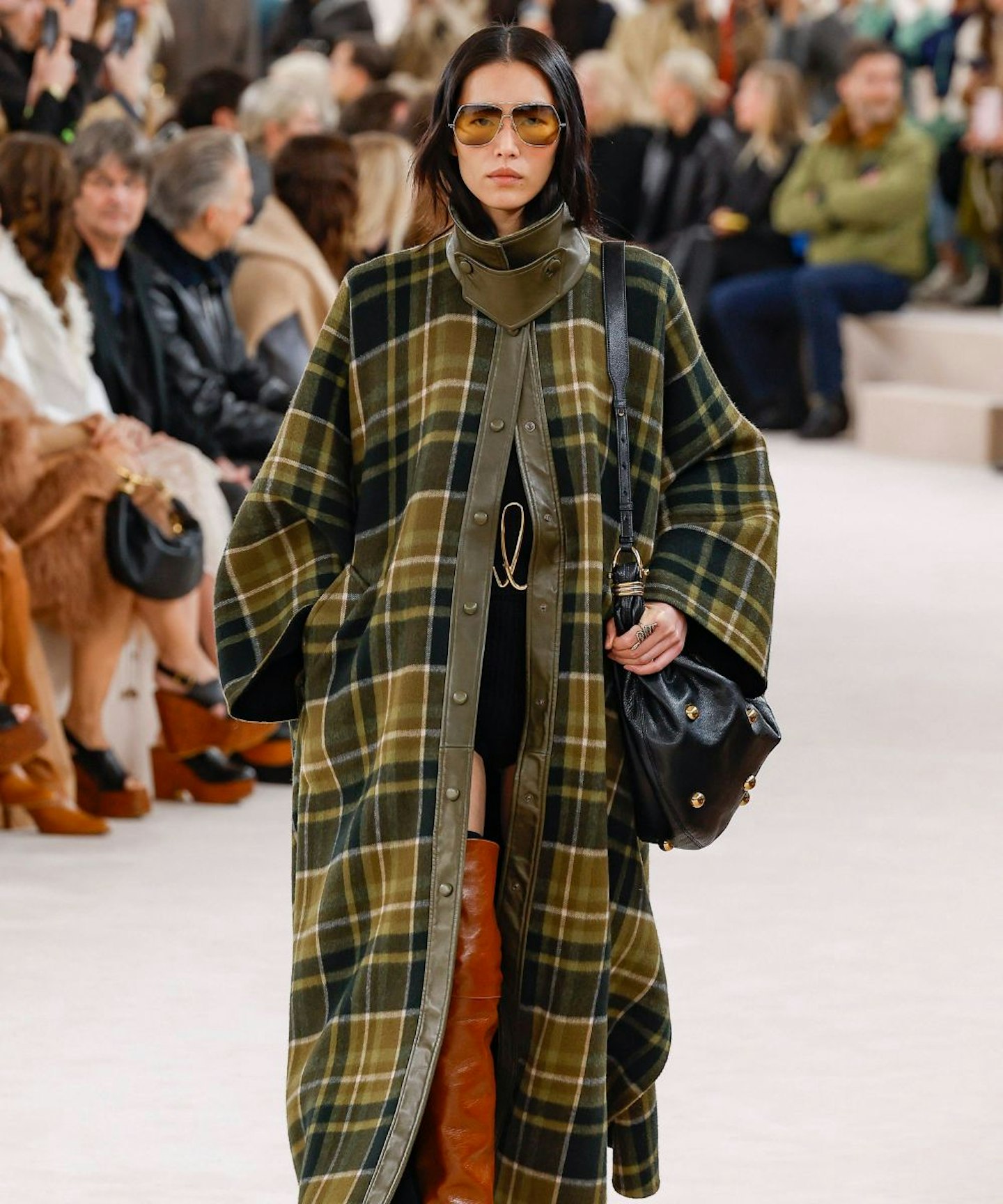 chloé plaid jackets