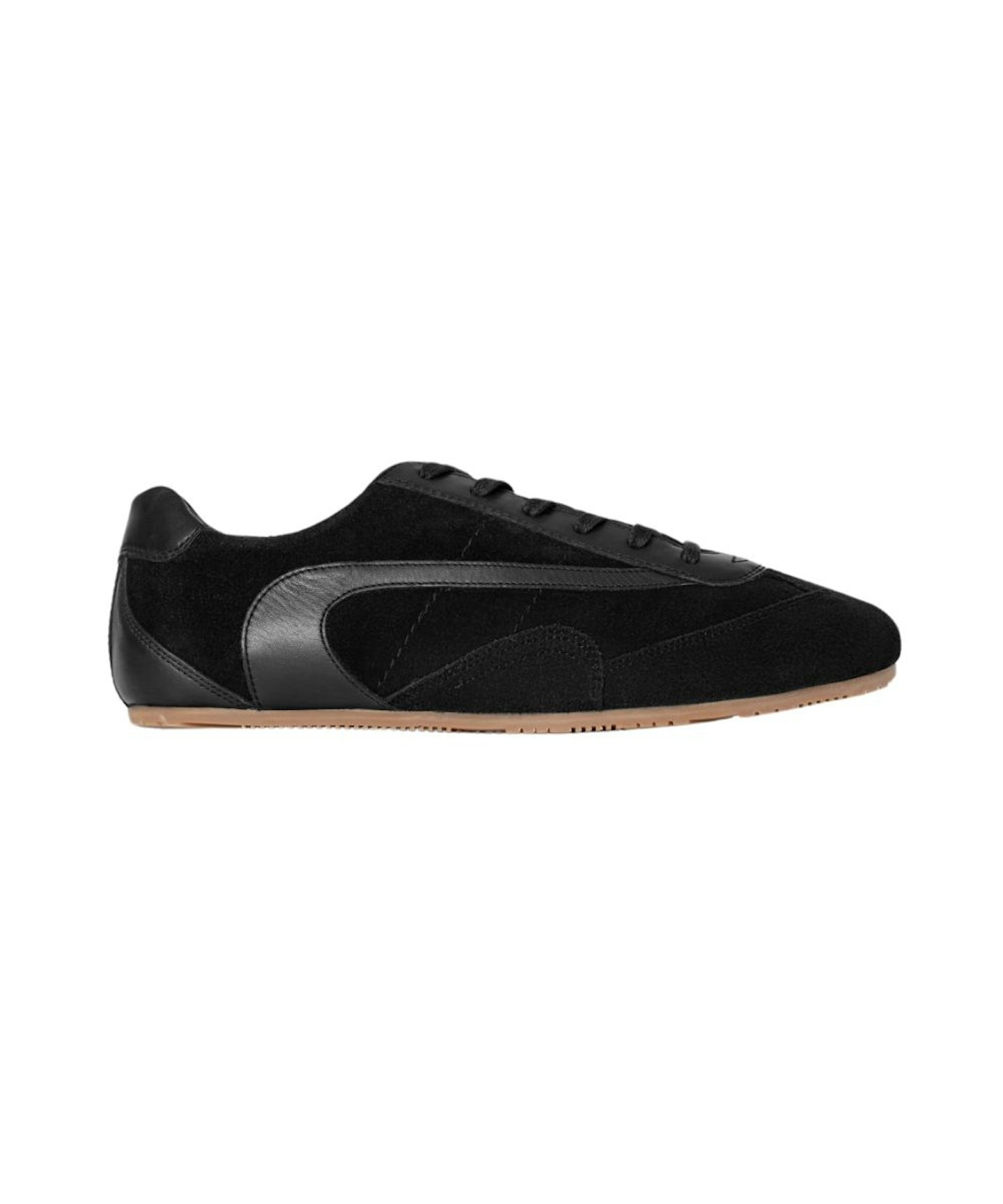 Cos, Minimal Suede Trainers in black