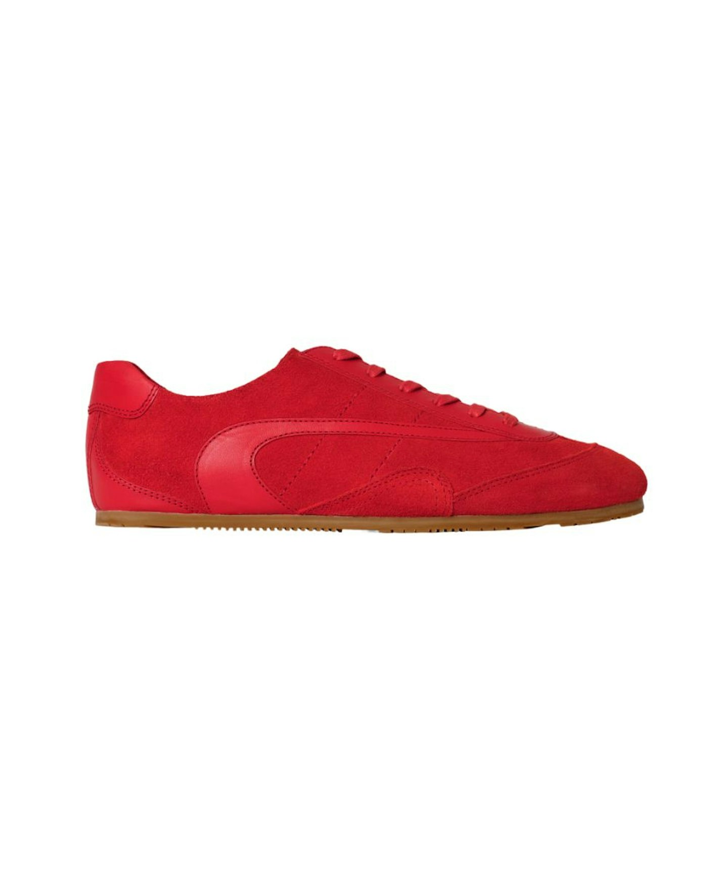 Cos, Minimal Suede Trainers in red