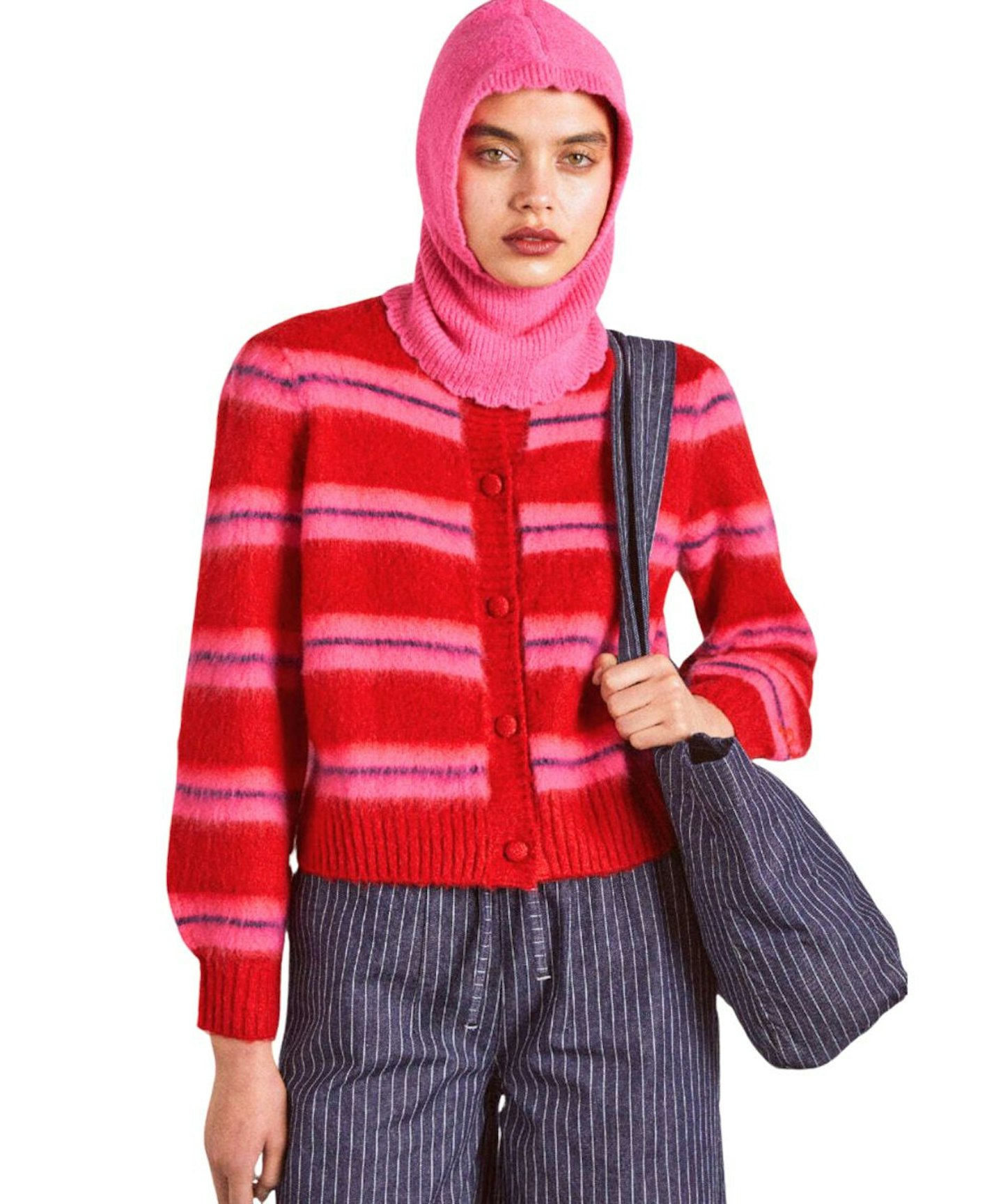 Damson Madder Cece Stripe Cardigan