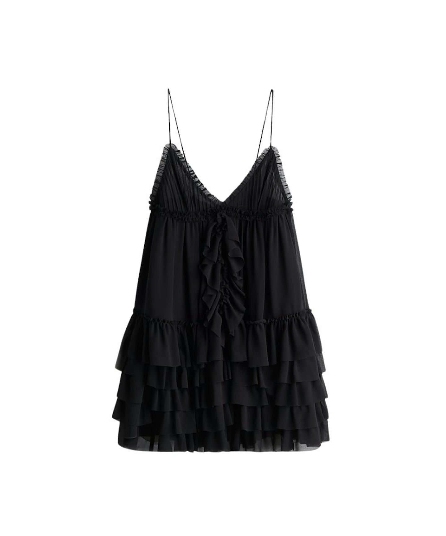 H&M x The White Lotus Ruffled Strappy Dress