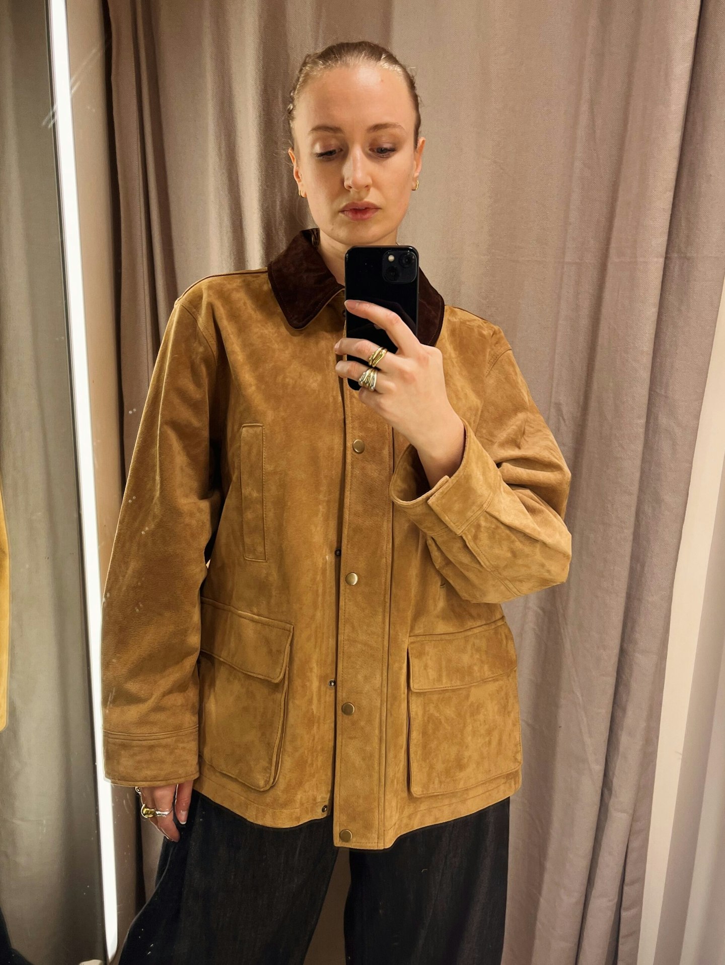 zara suede jacket