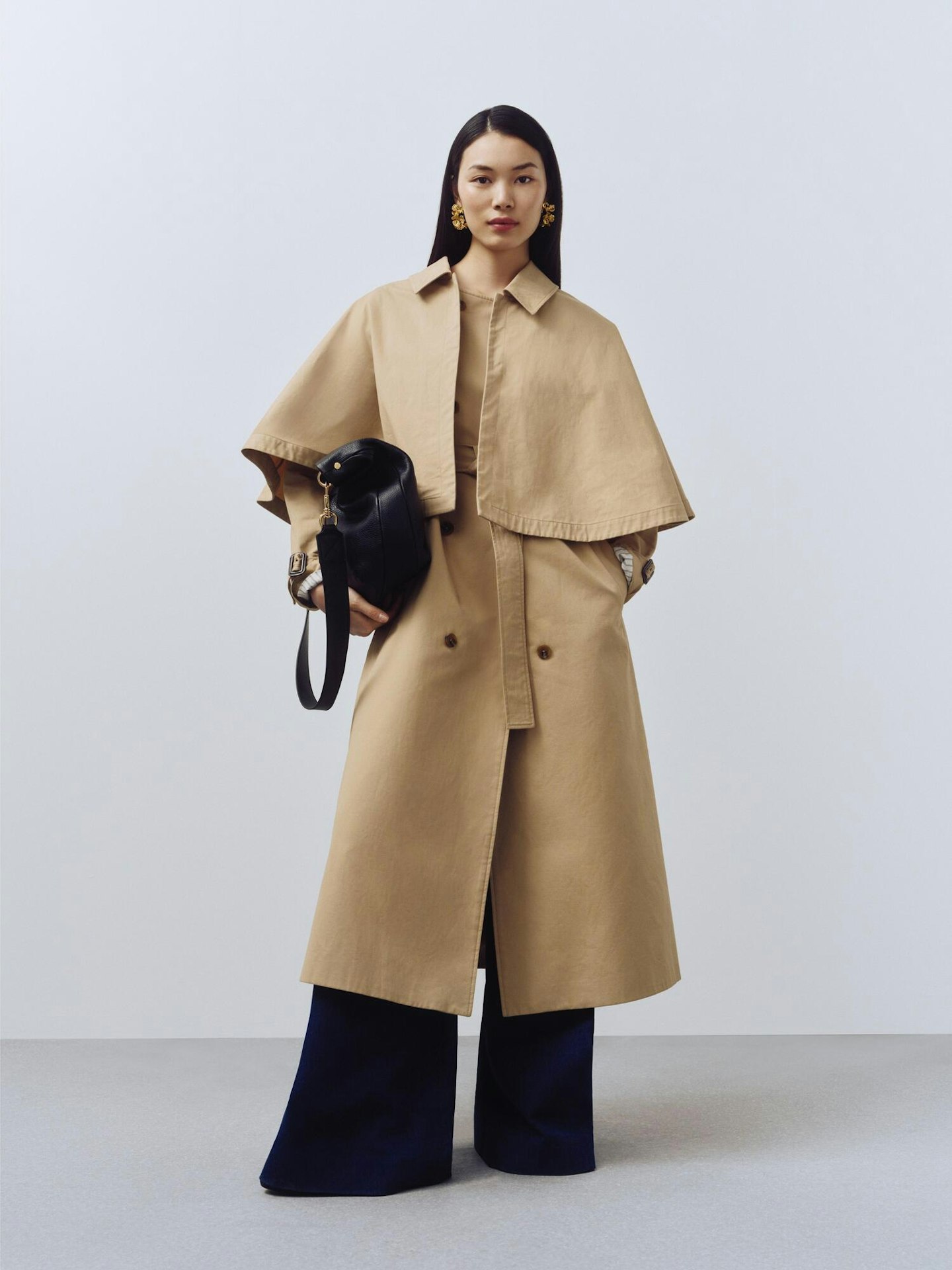 John Lewis Cape Trench Coat