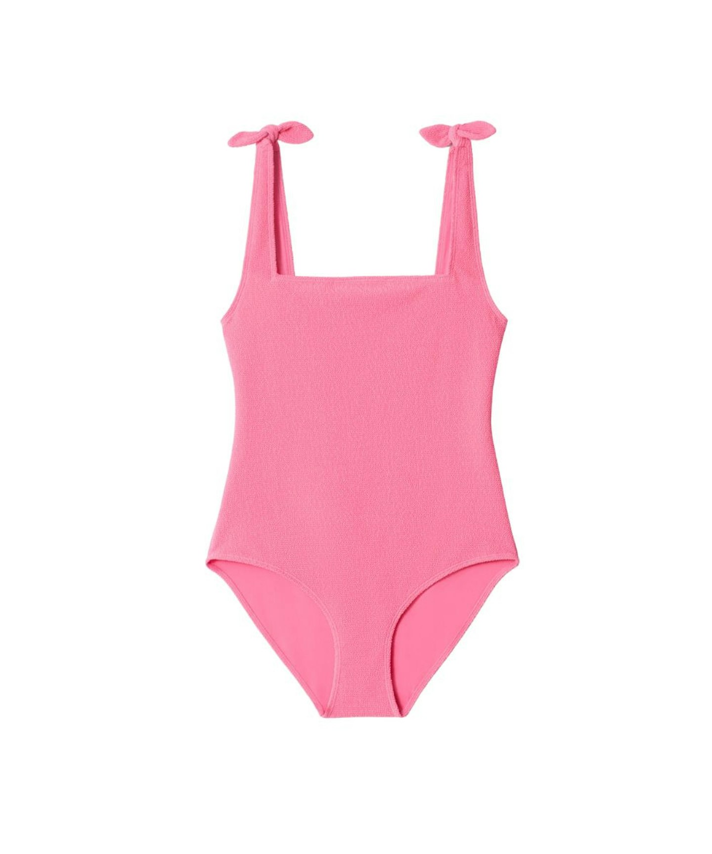 & Other Stories, Textured Bow Tie Swimsuit