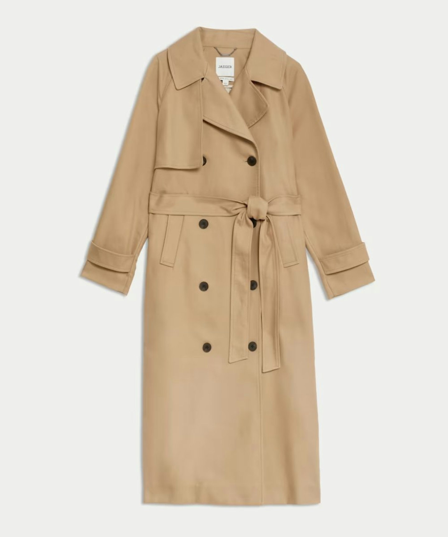 Jaeger Pure Cotton Belted Trench Coat