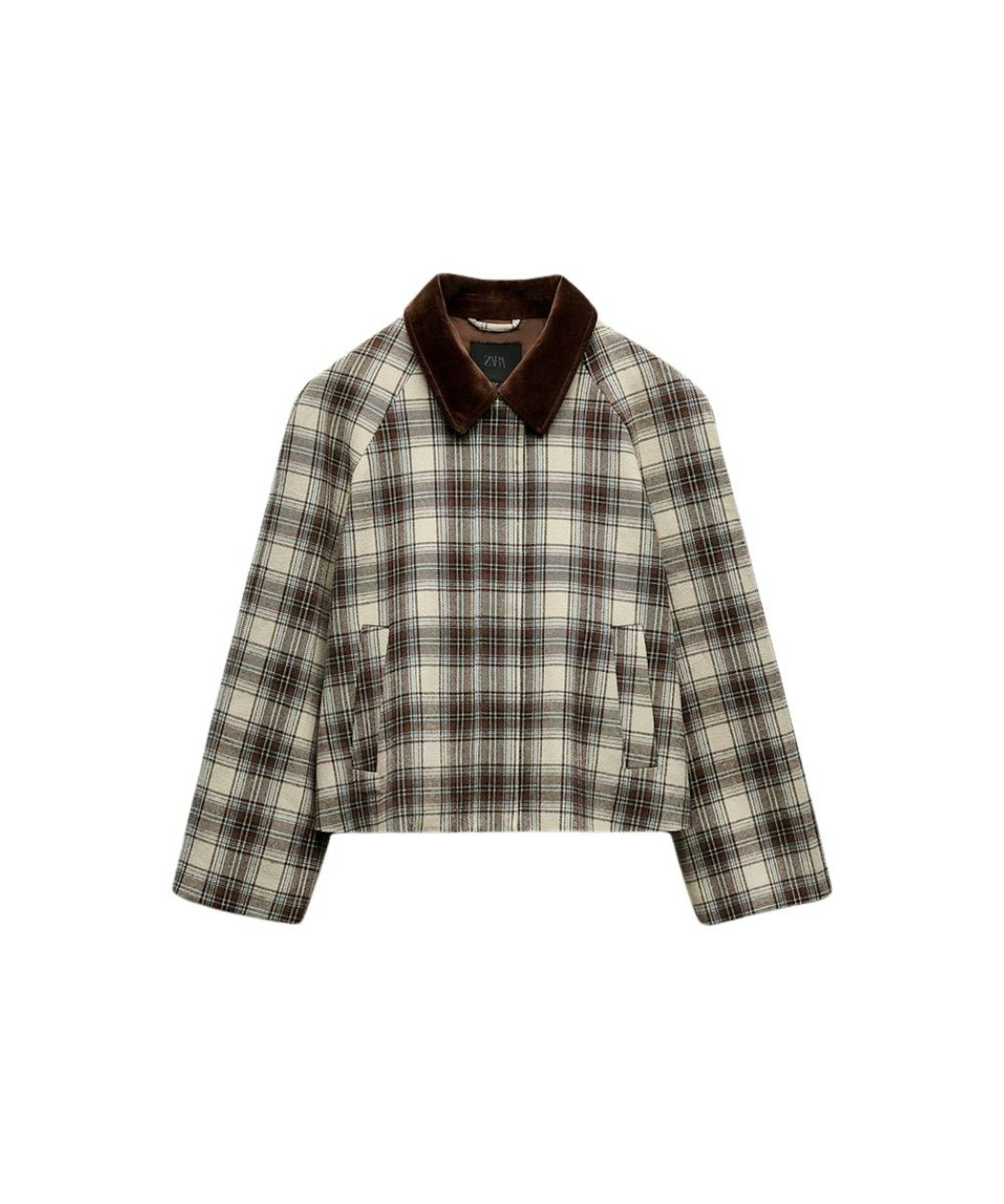 Zara, Checked Cape Jacket