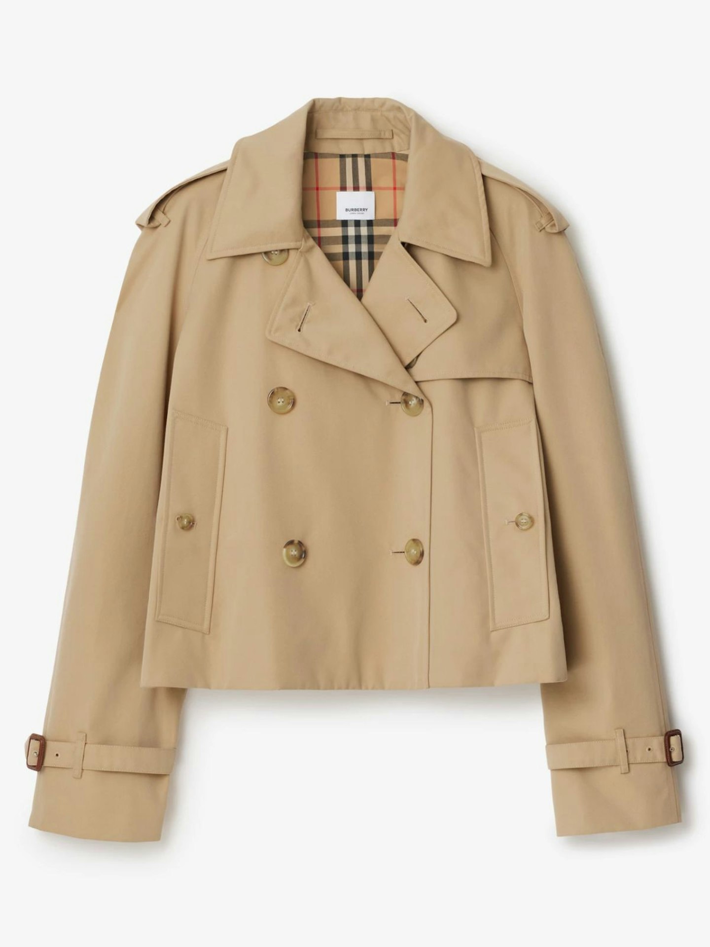 Burberry, Cropped Garbadine Trench Jacket