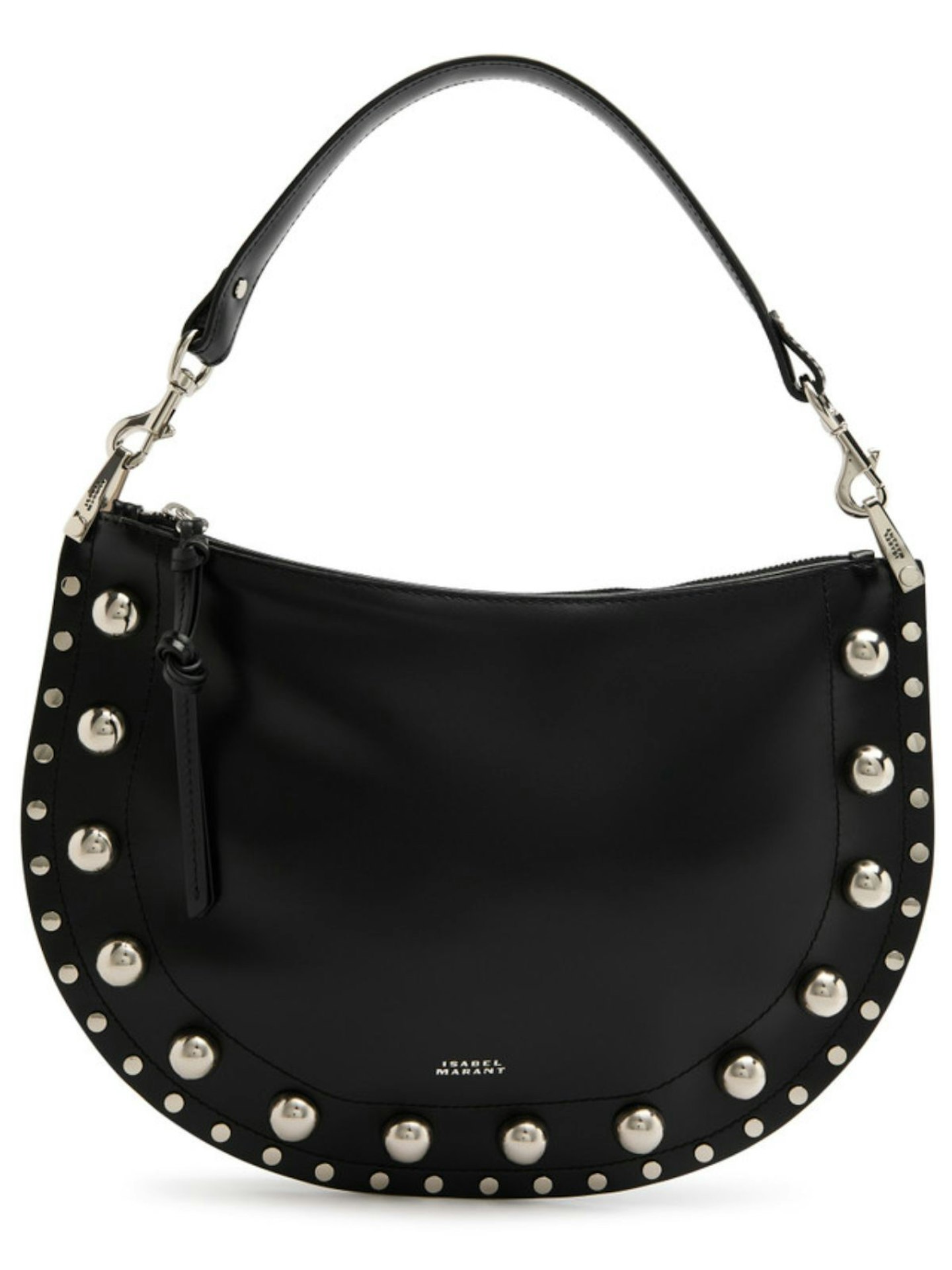 Isabel Marant, Kanao Studded Glossed Leather Shoulder Bag