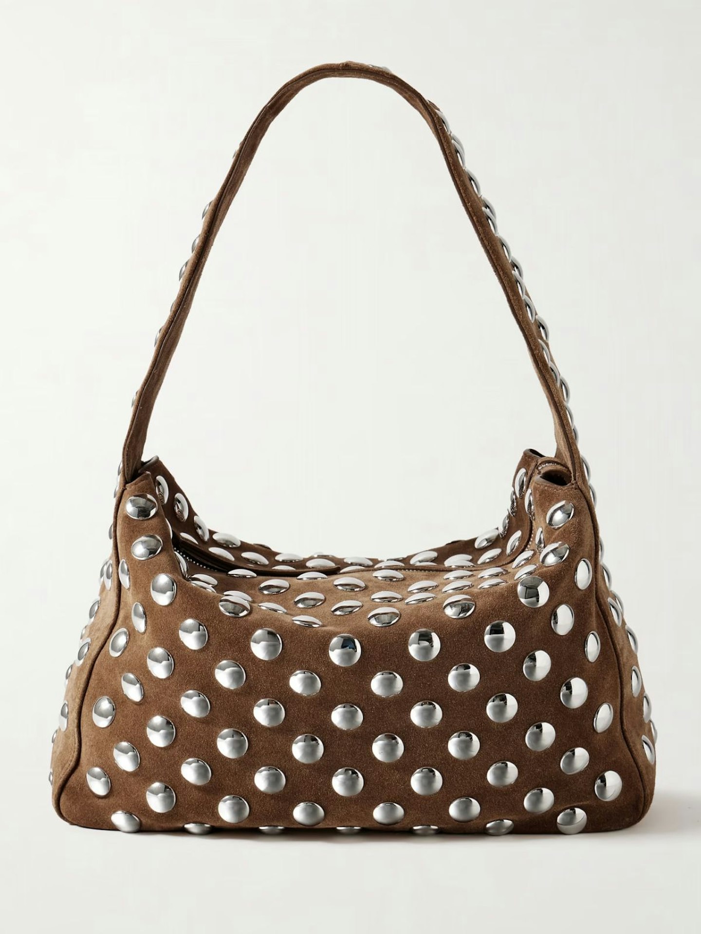 Khaite, Elena Medium Studded Suede Shoulder Bag