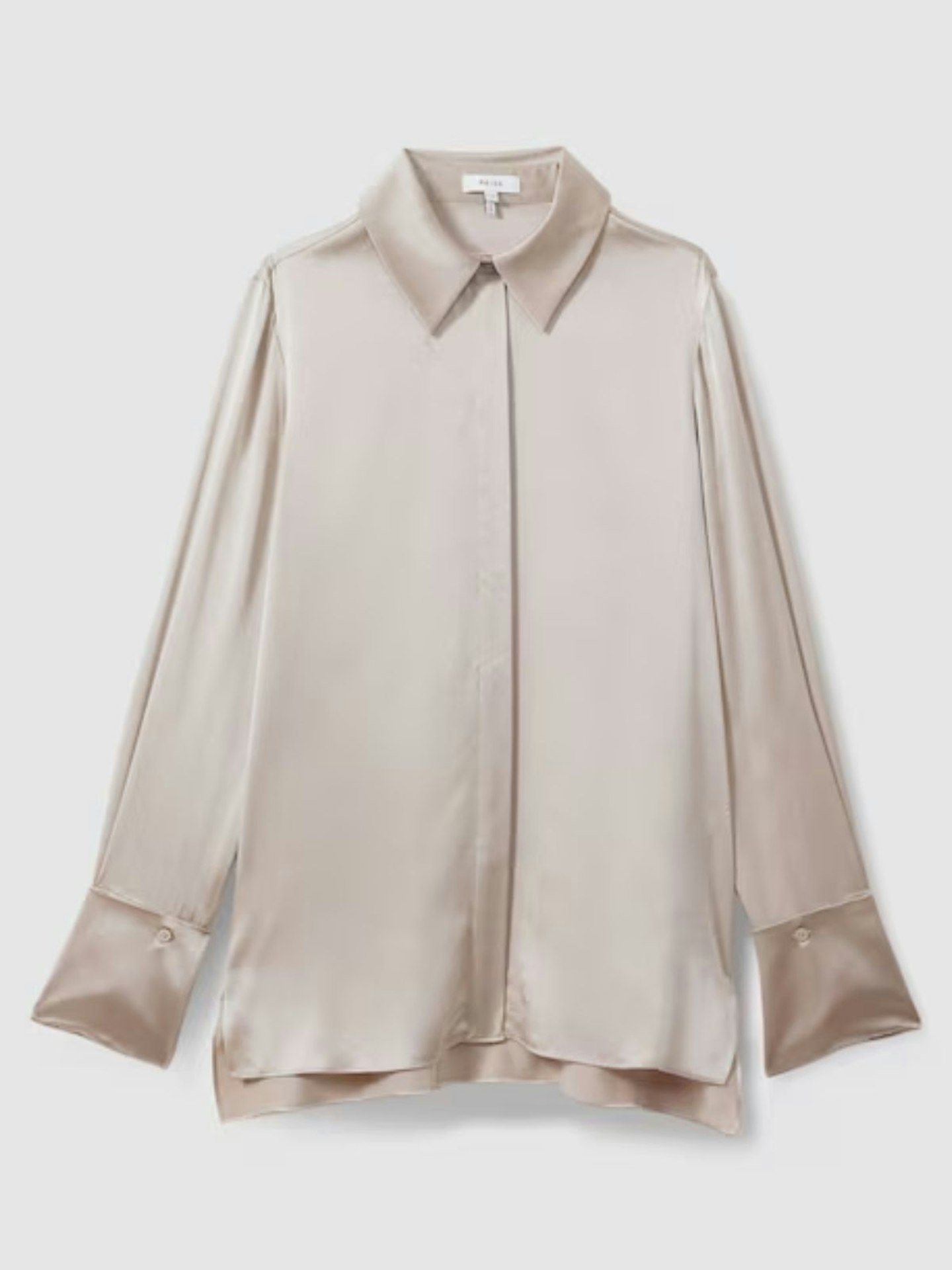 Hailey Silk Shirt in Champagne